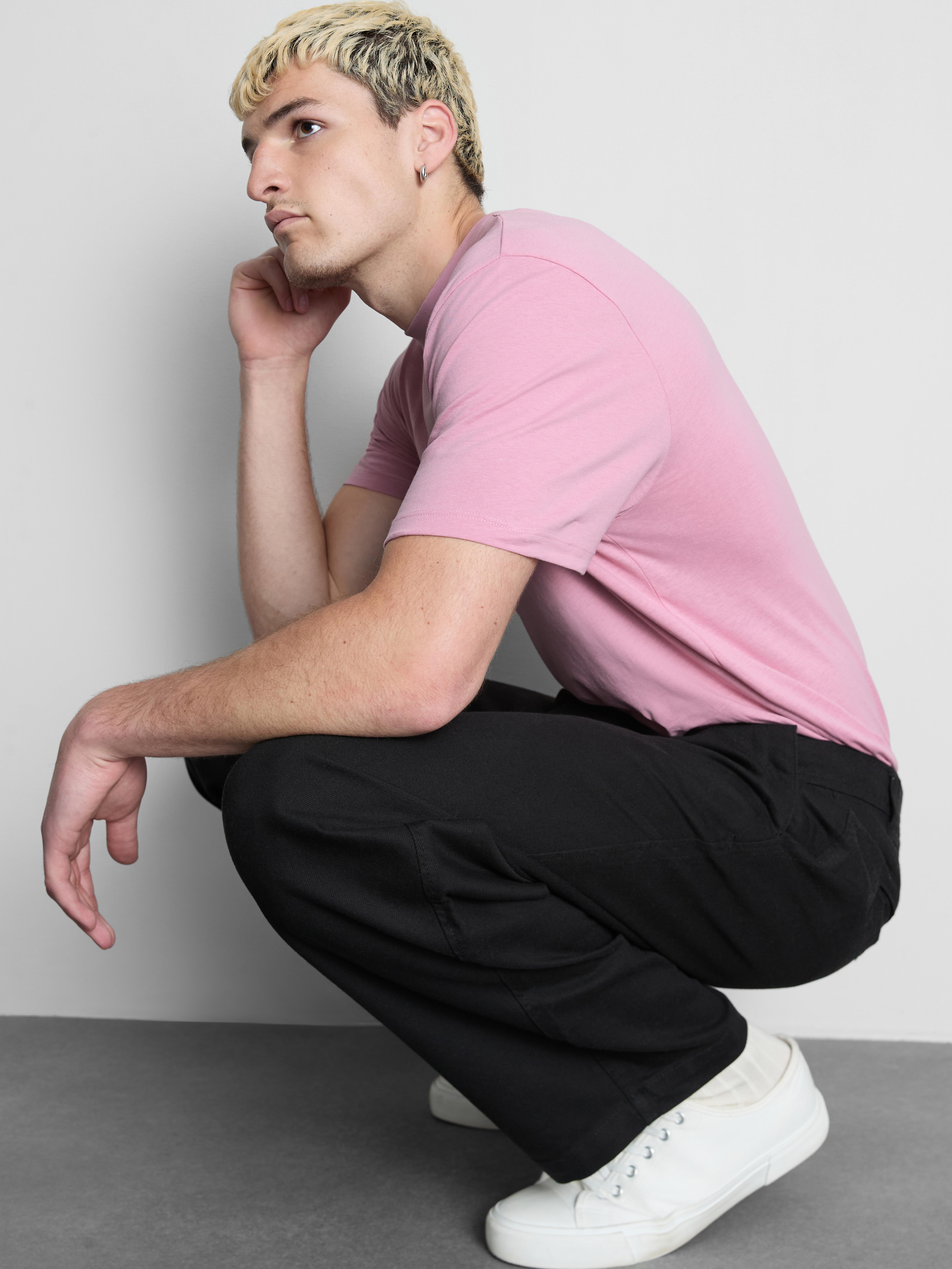 Regular Fit Short Sleeve T-Shirt - Pink