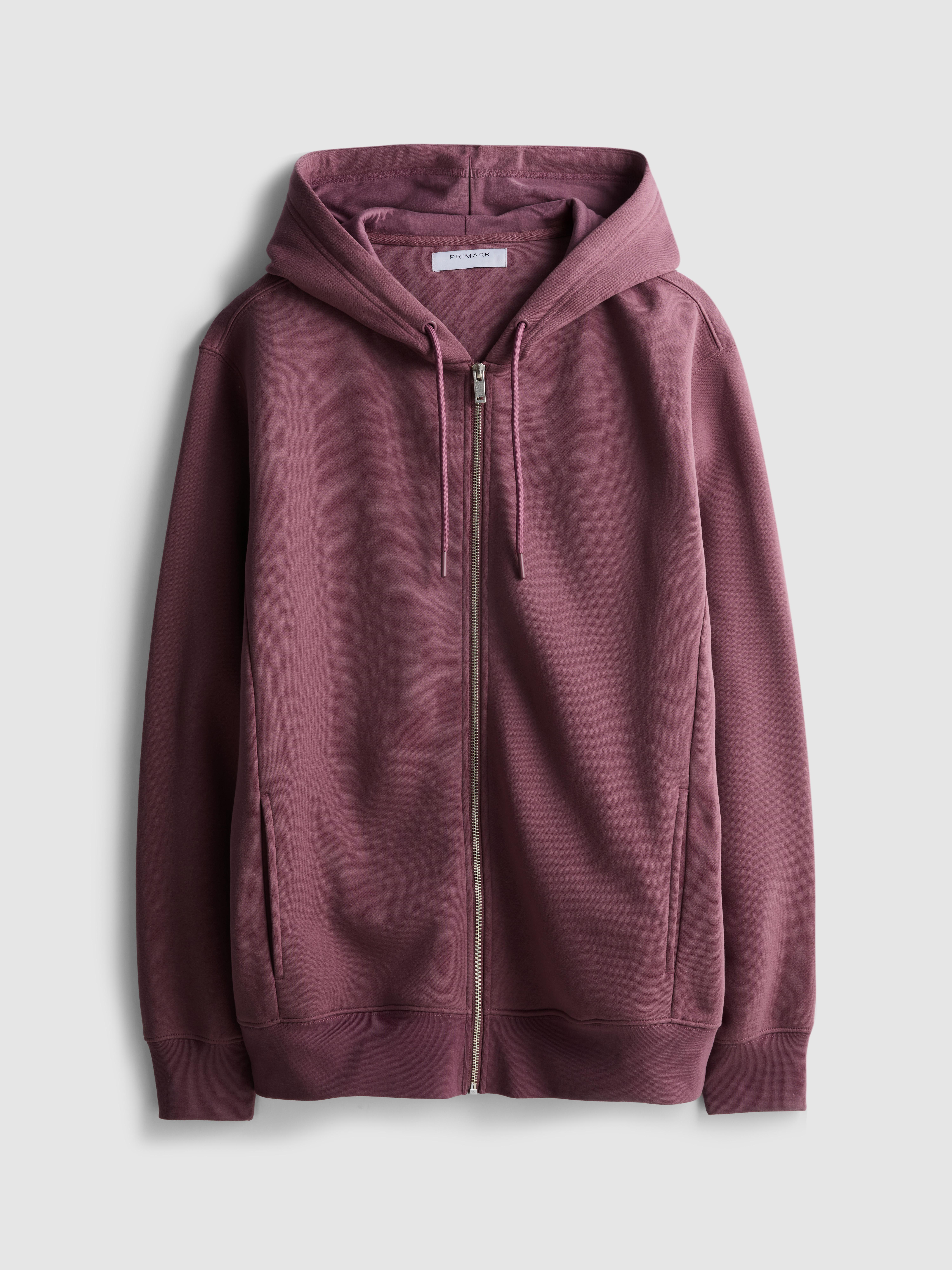 Regular-Fit Cotton-Blend Zip-Up Hoodie - Plum
