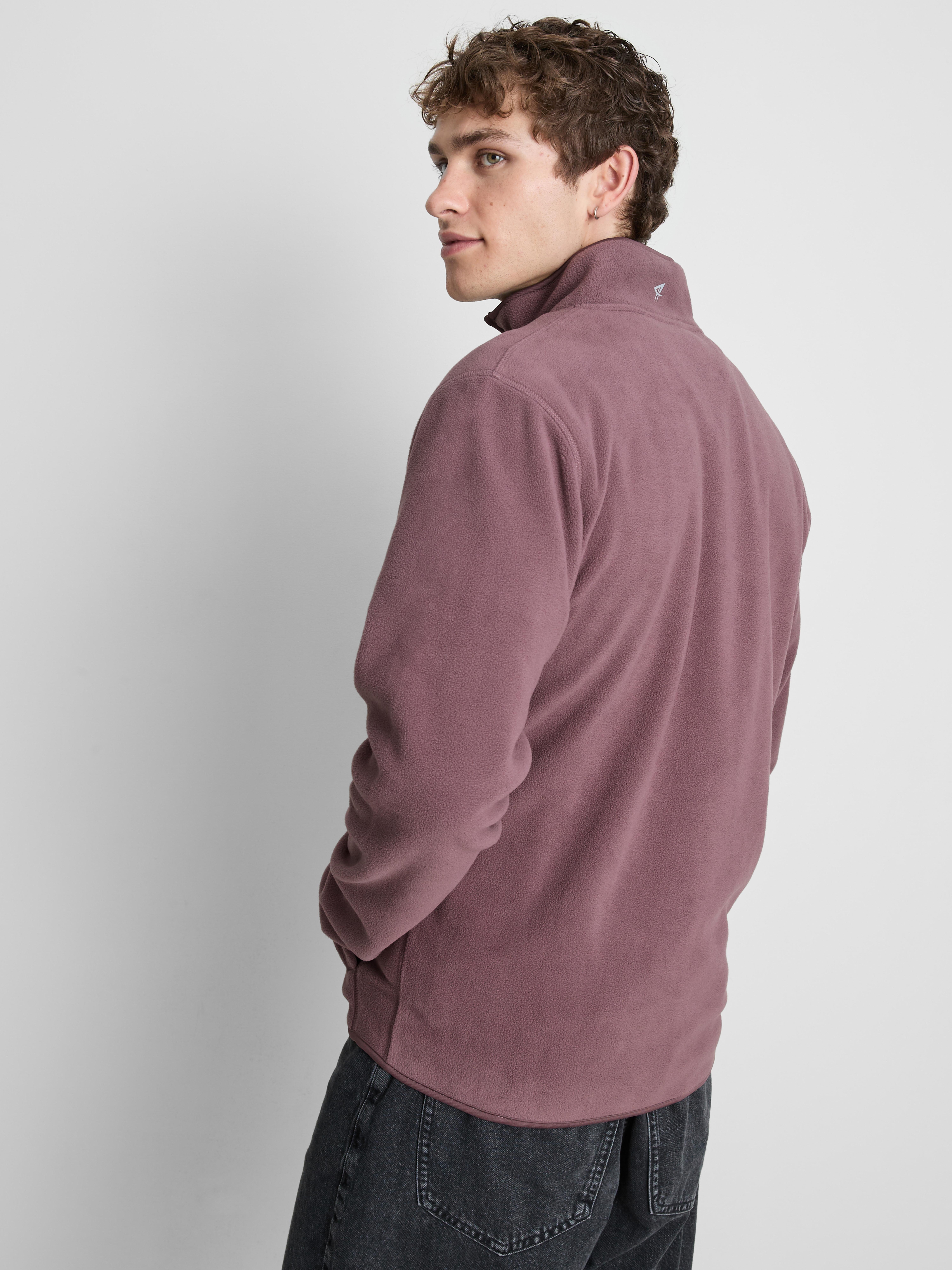 Zip-Up Fleece Jacket - Pink