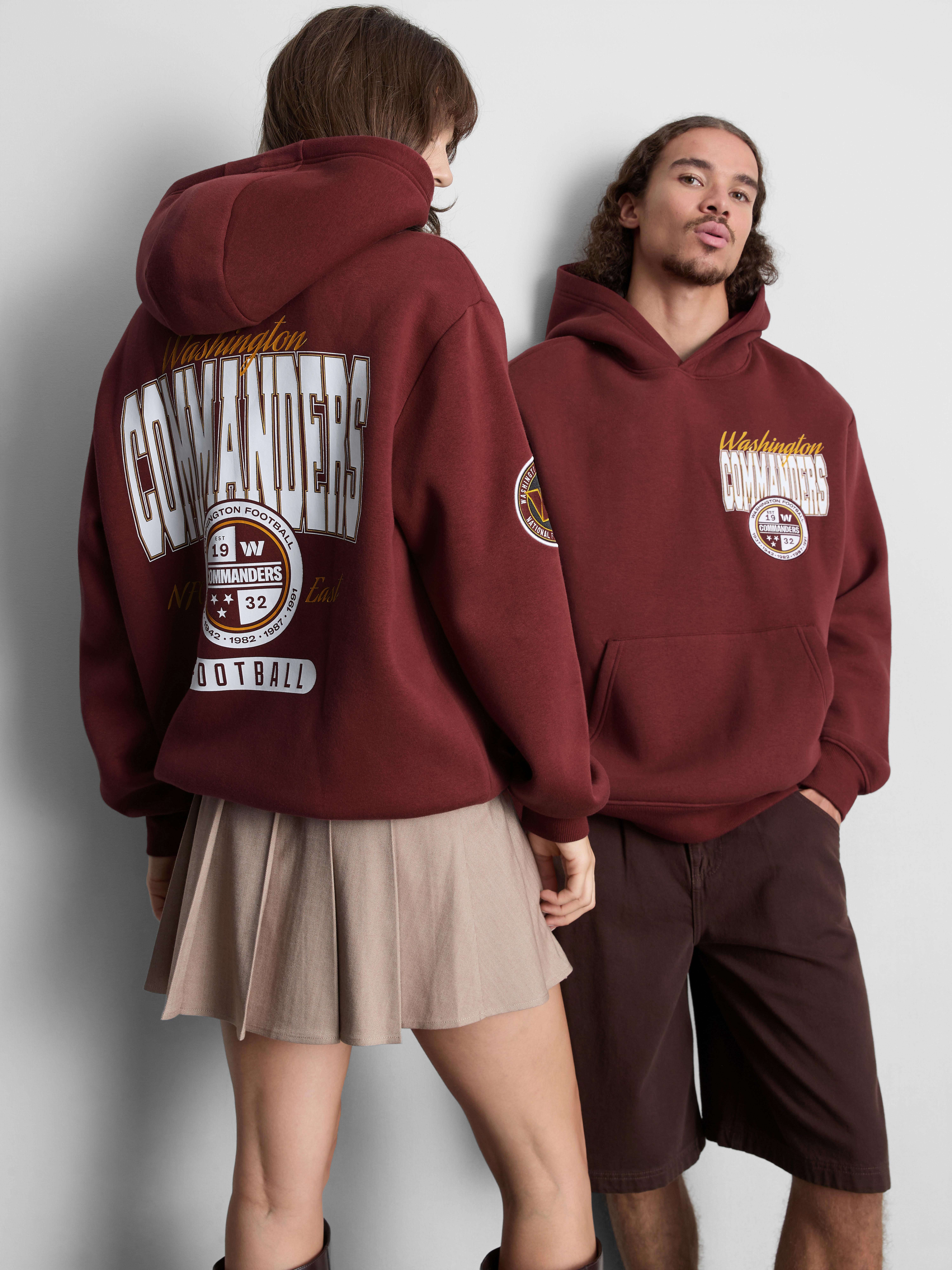 NFL Washington Commanders Cotton-Rich Hoodie - Burgundy