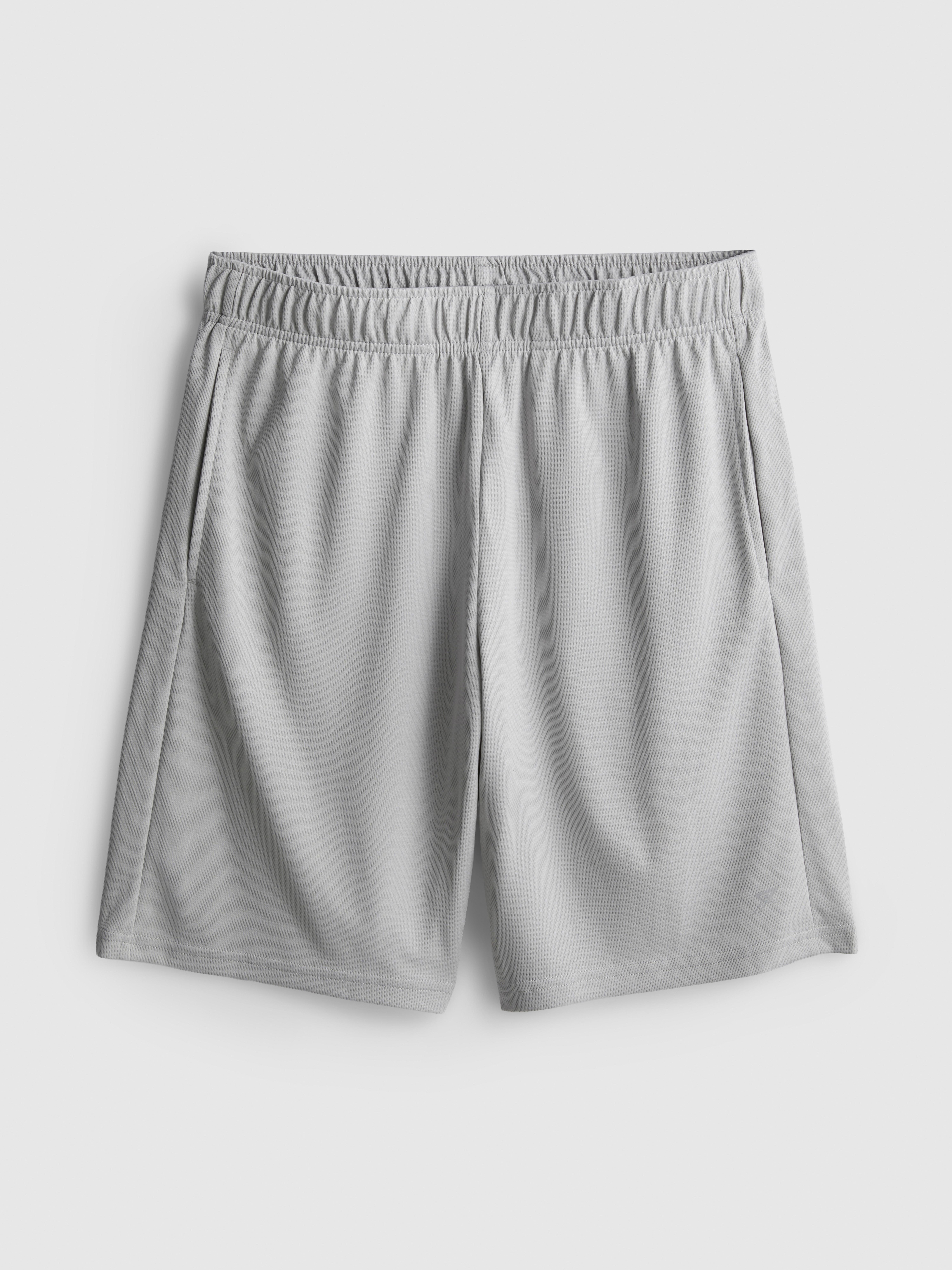 Mesh Gym Shorts - Light Gray