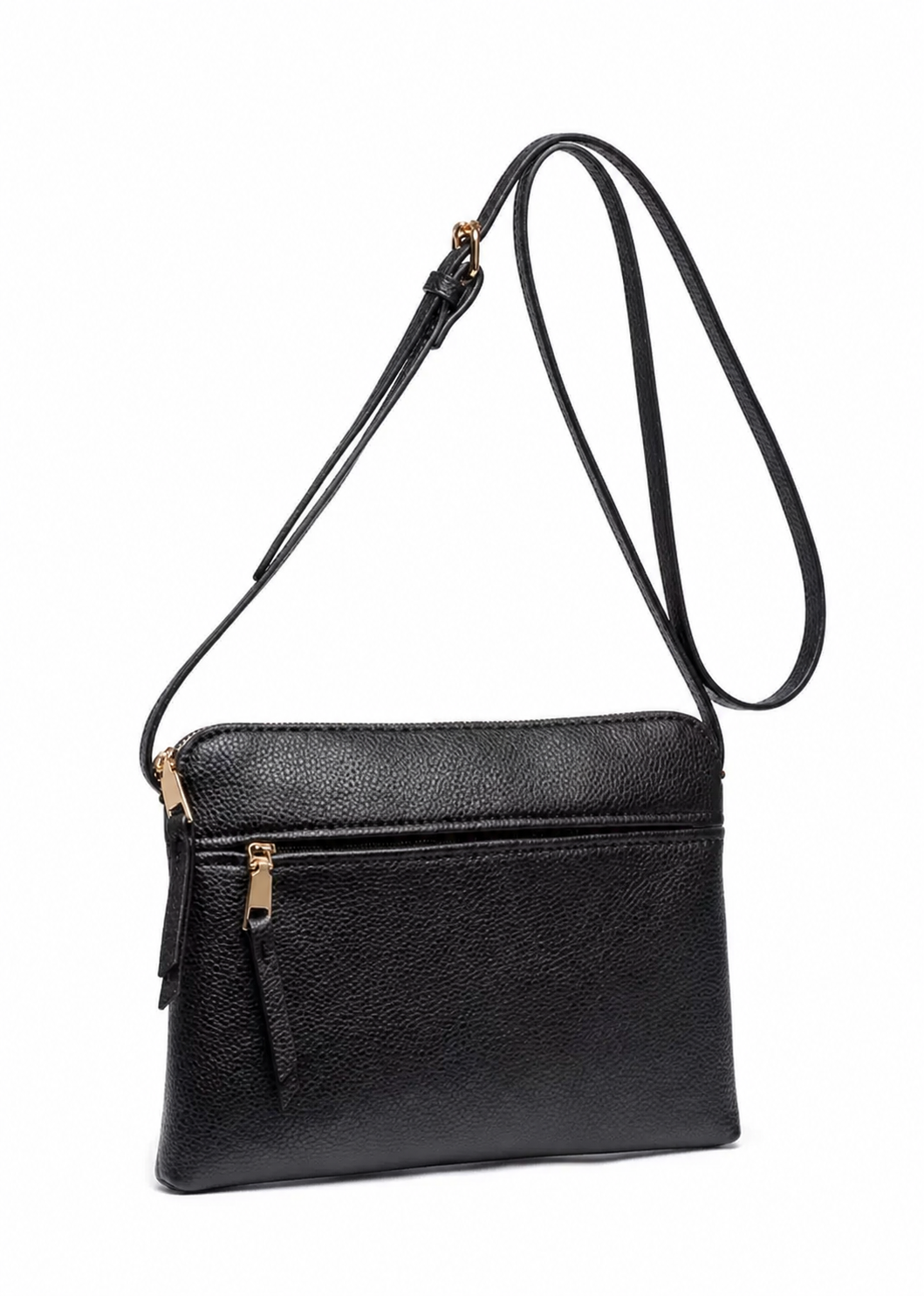Black Front Pocket Cross Body Bag