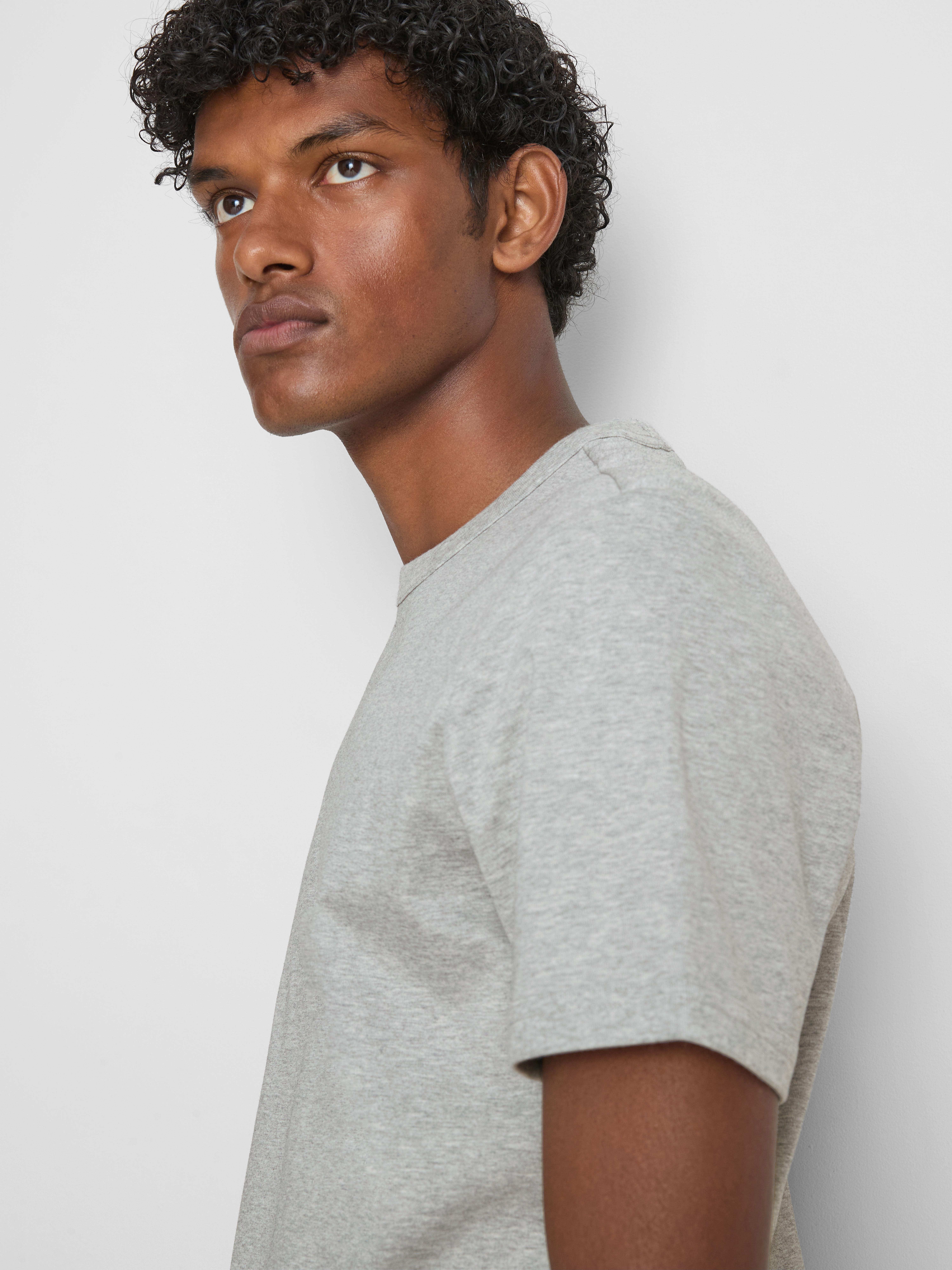 The Edit Slim-Fit Cotton T-Shirt - Gray Heather