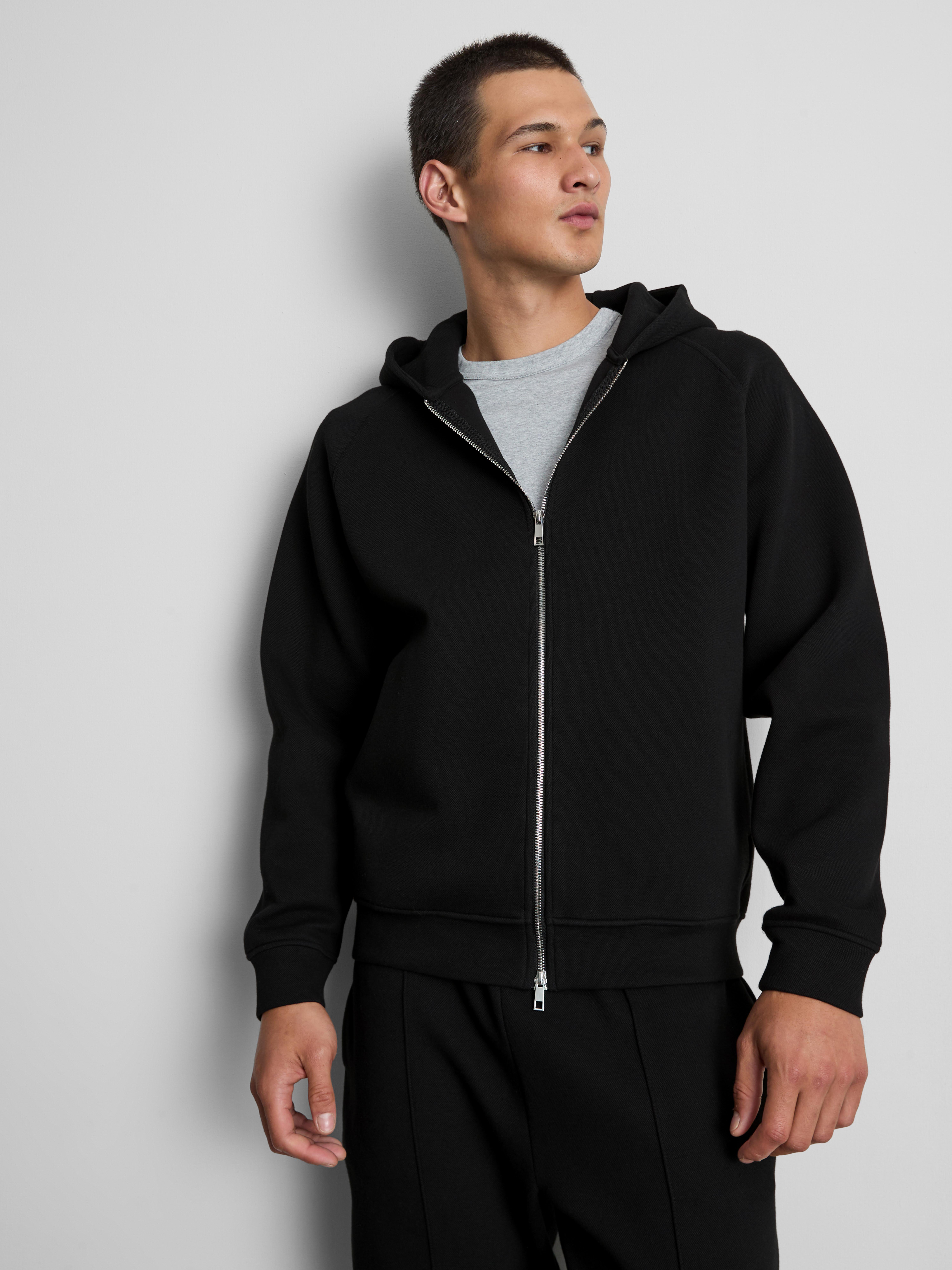 The Edit Zip-Up Hoodie - Black