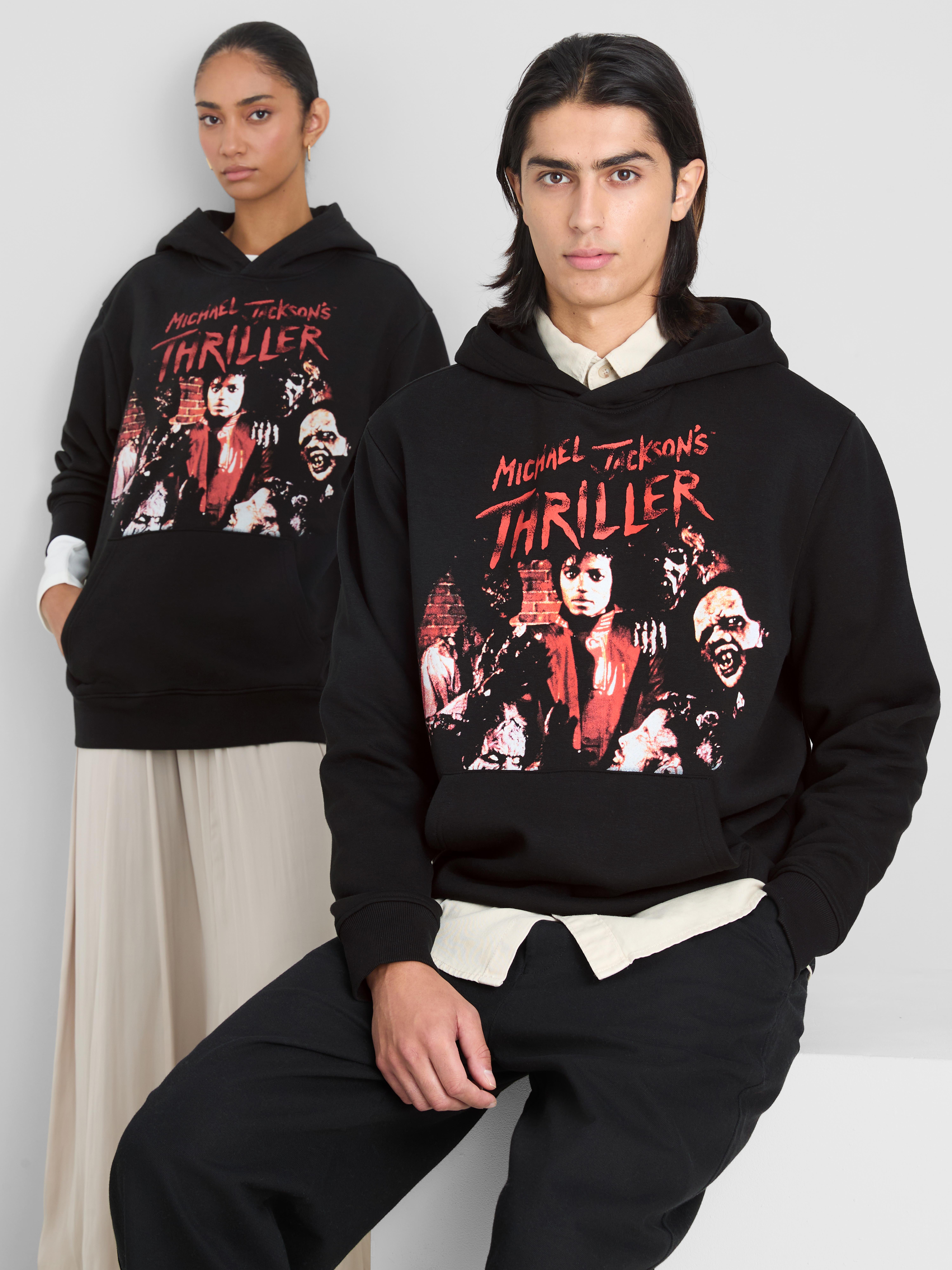 Michael Jackson Thriller Graphic Hoodie - Black