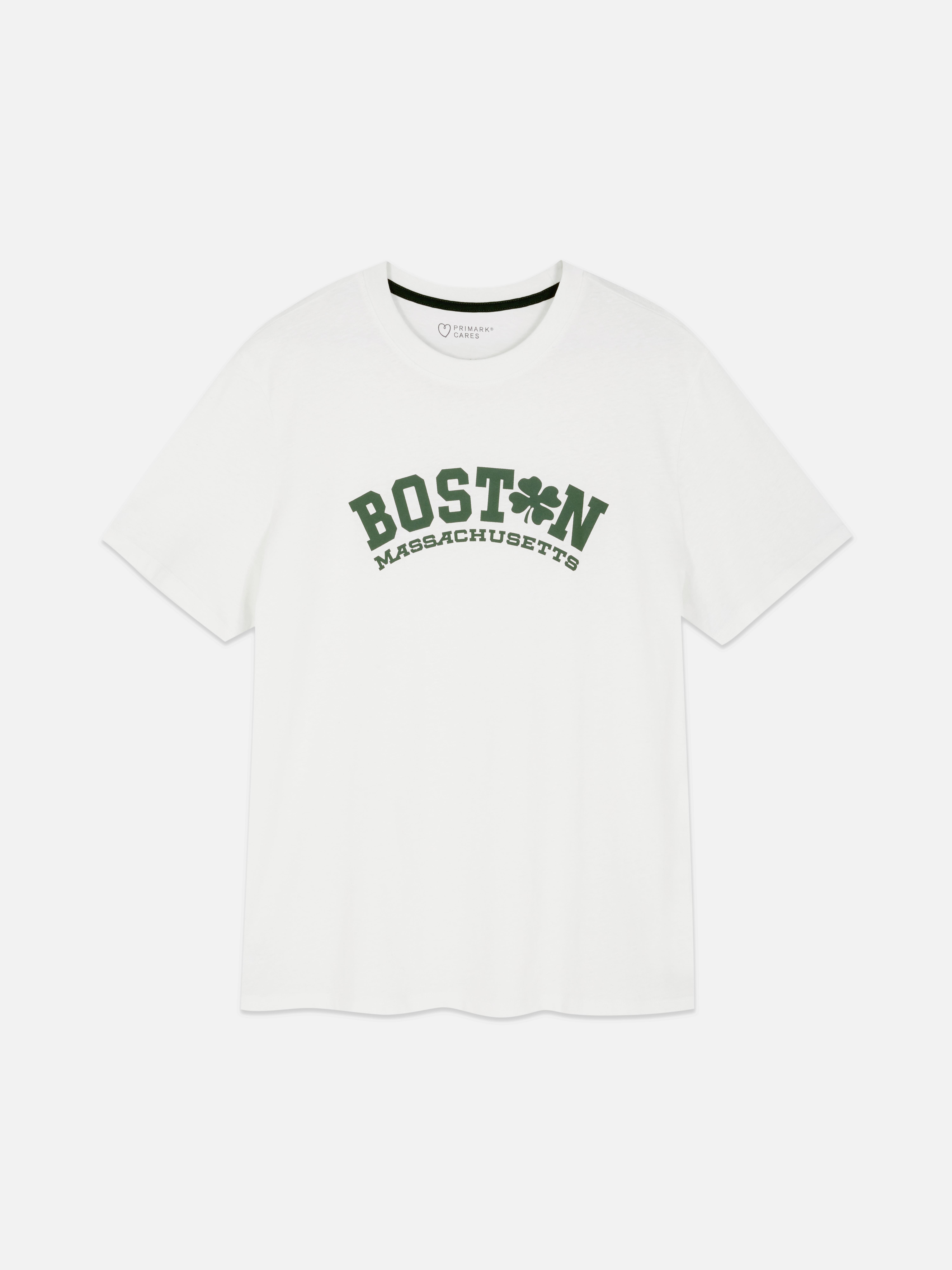 Boston Print T-Shirt - Ivory