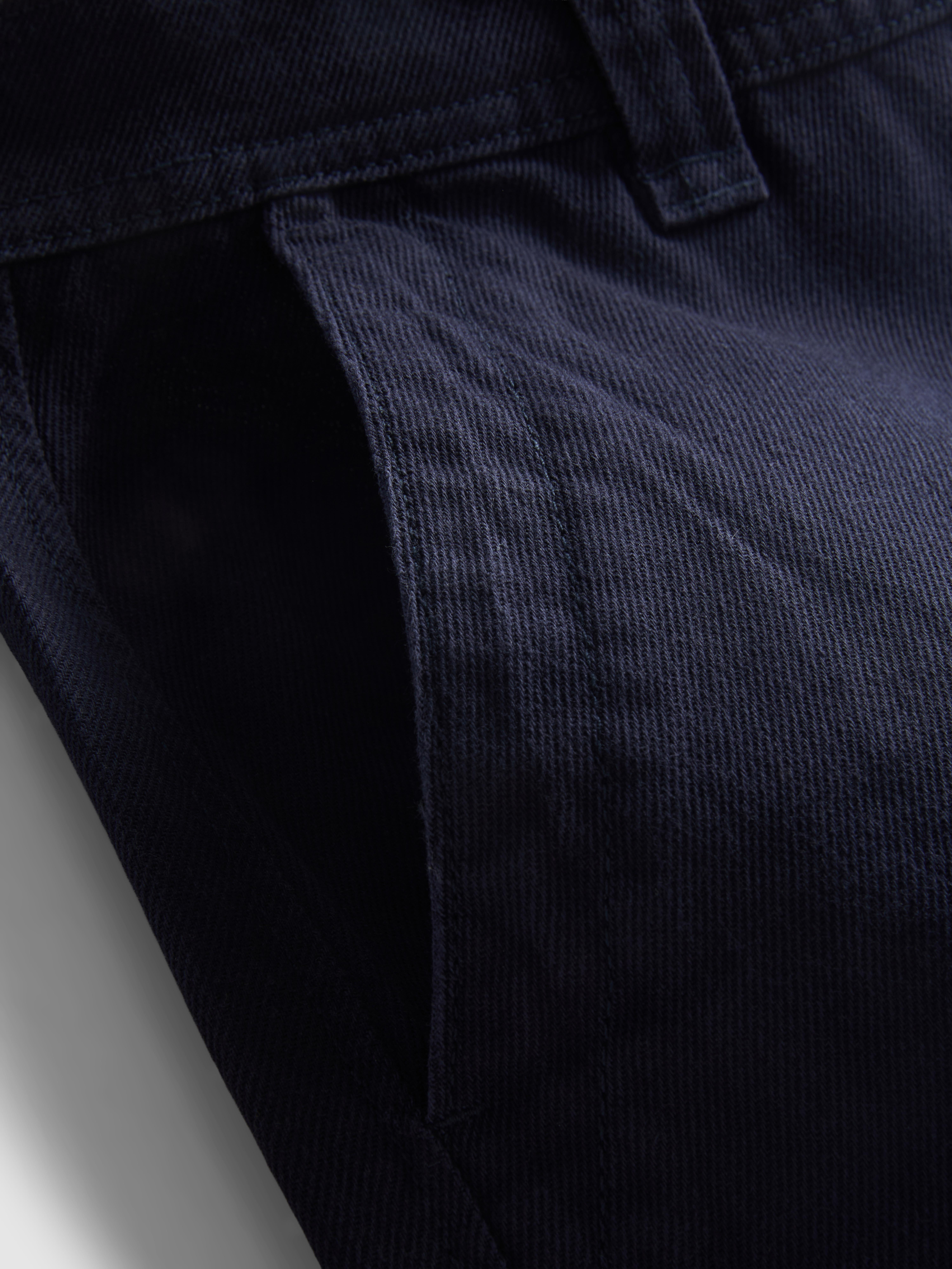 Mid-Rise Chino Pants - Navy