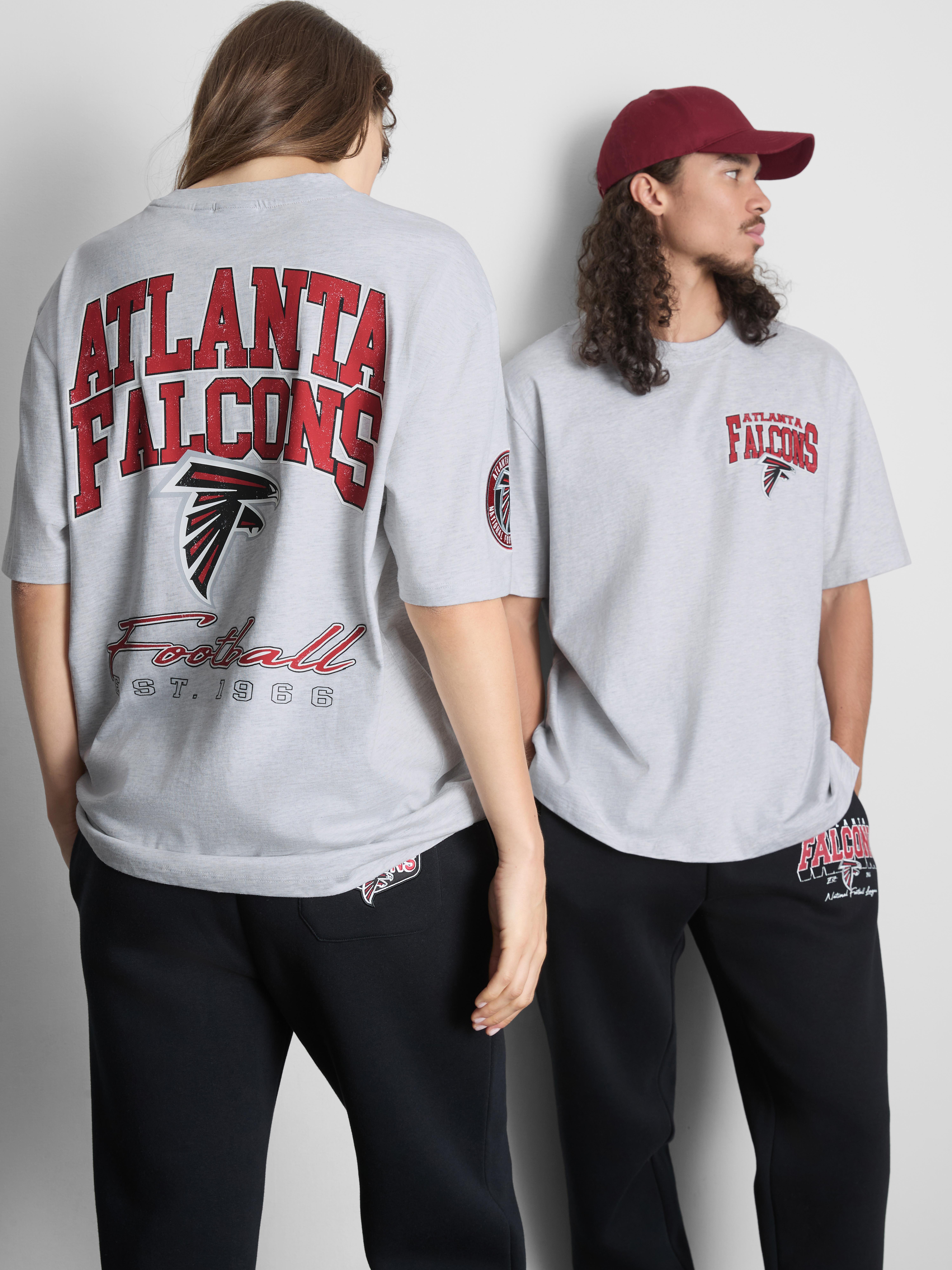 NFL Atlanta Falcons Pure Cotton Graphic T-Shirt - Gray Heather