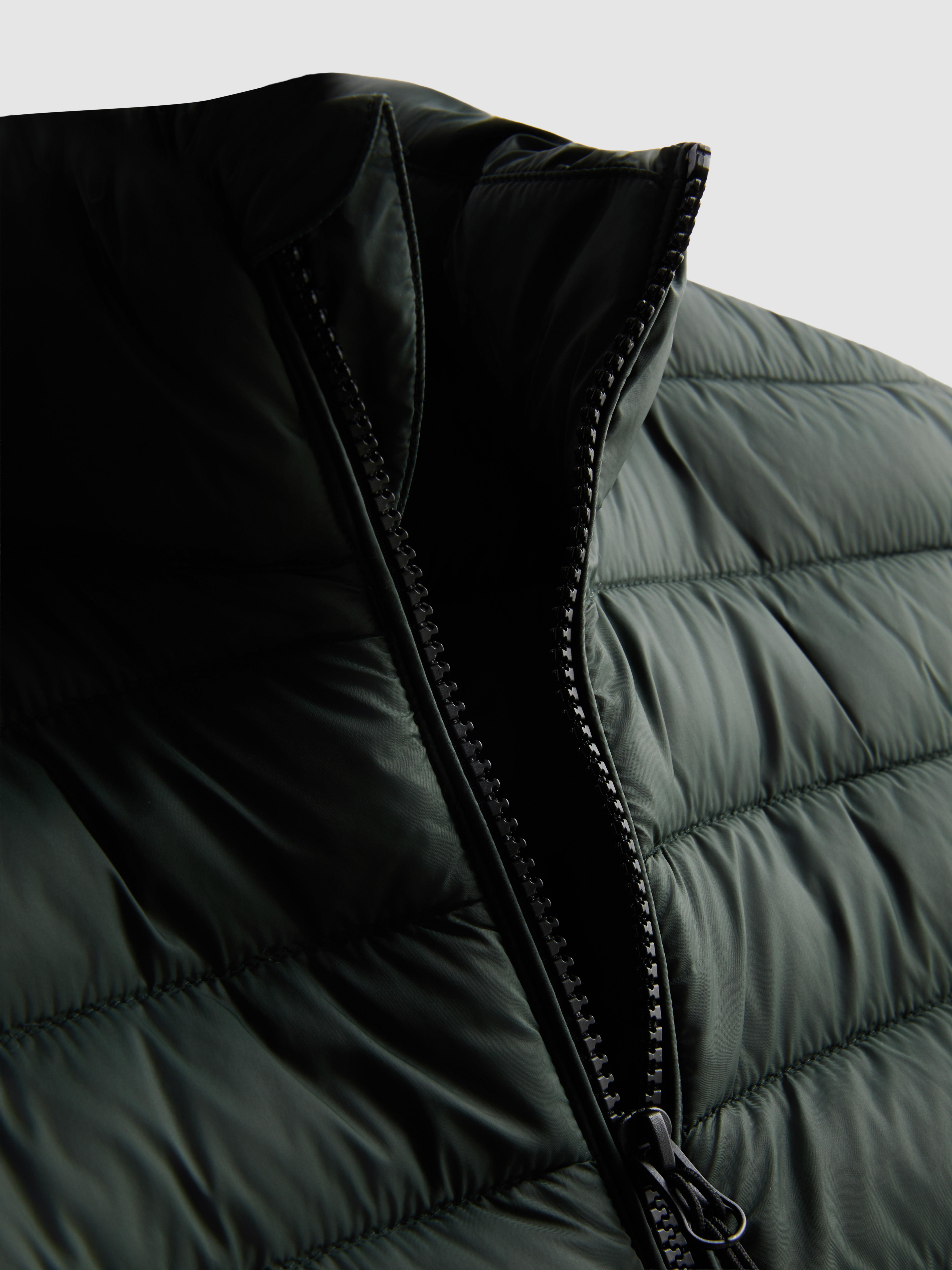 Padded Zip Vest - Green