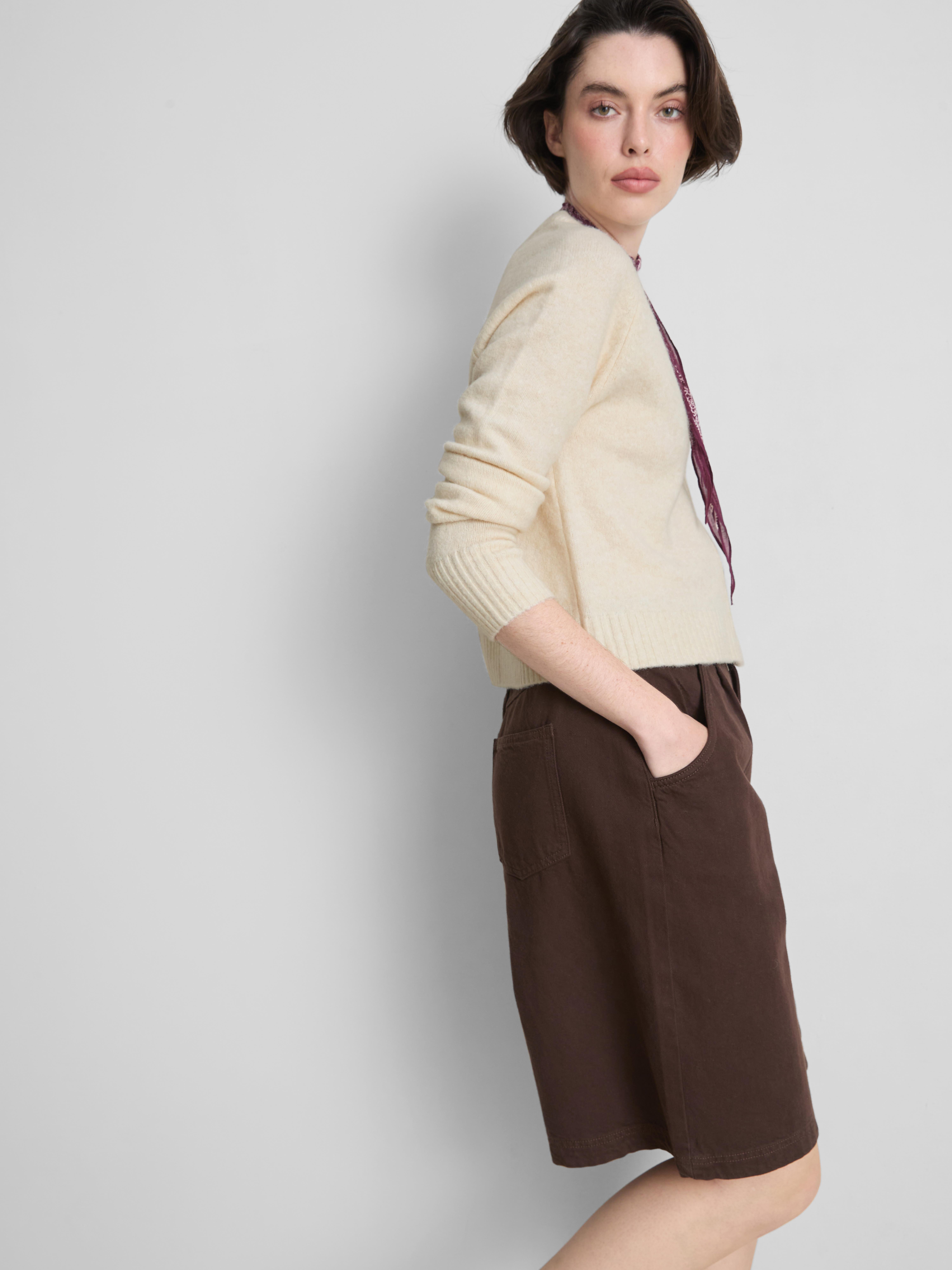 V-Neck Cardigan - Ivory