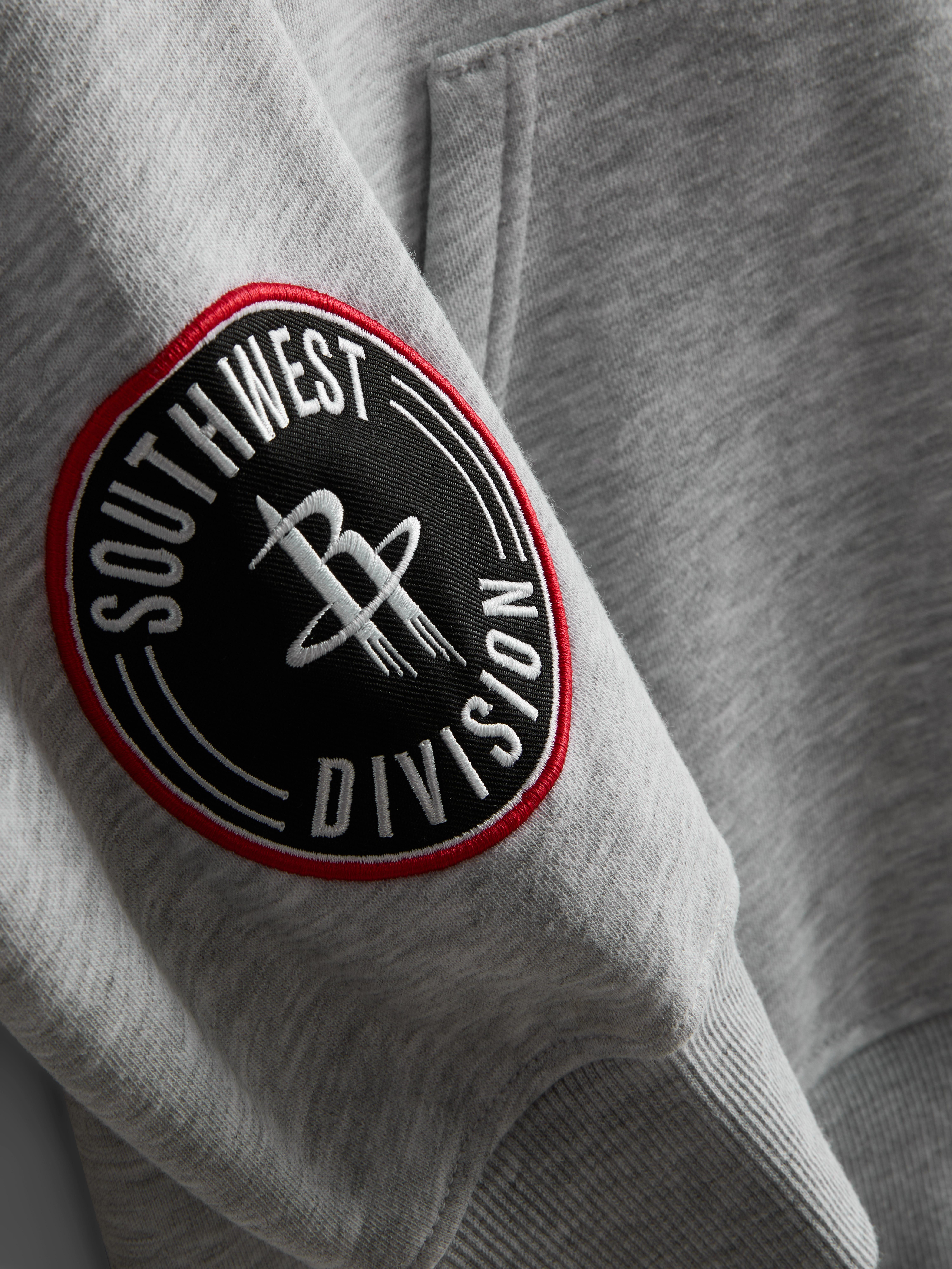 NBA Houston Rockets Cotton-Rich Hoodie - Gray Heather