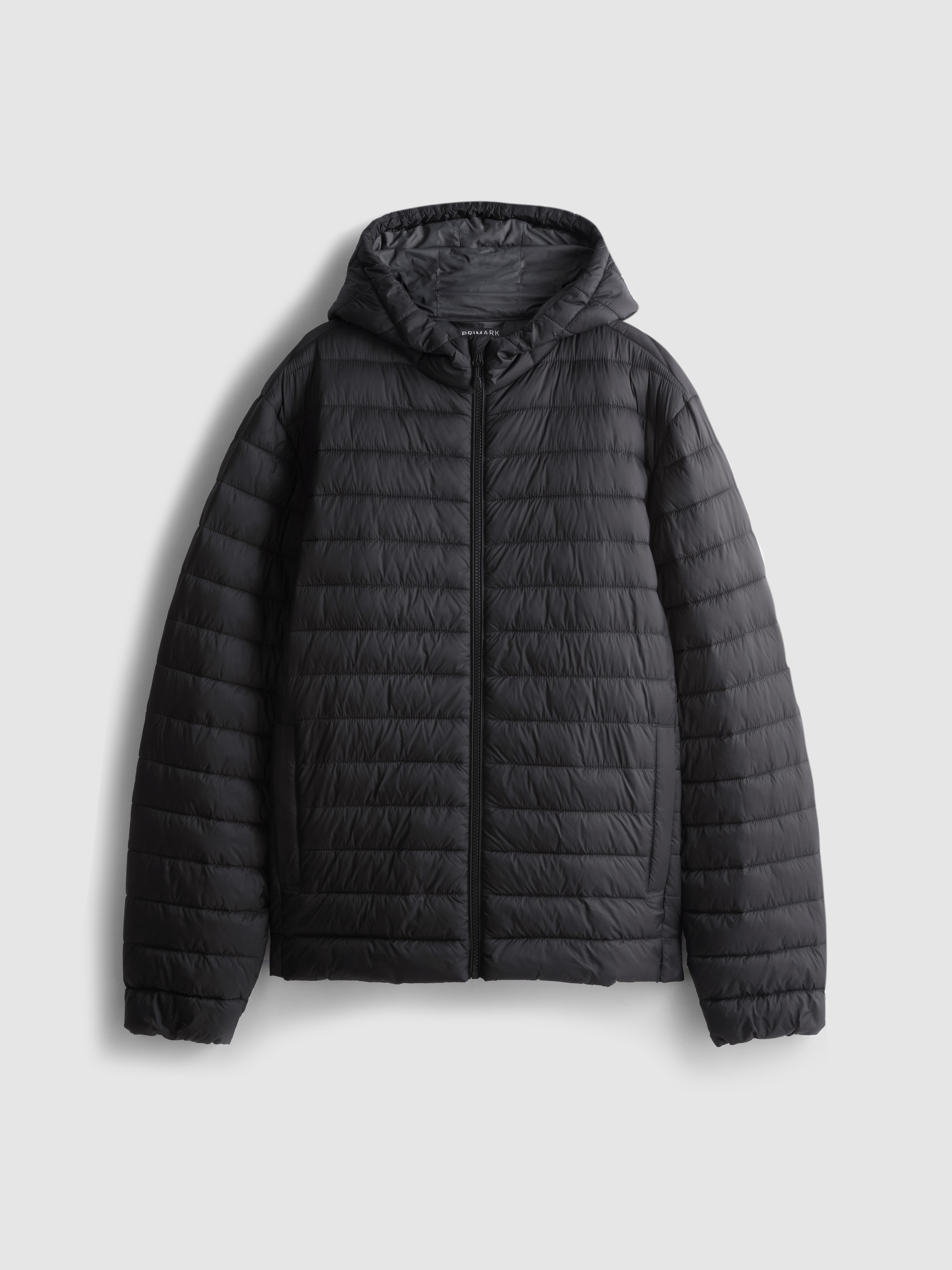Hooded Padded Jacket - Gray