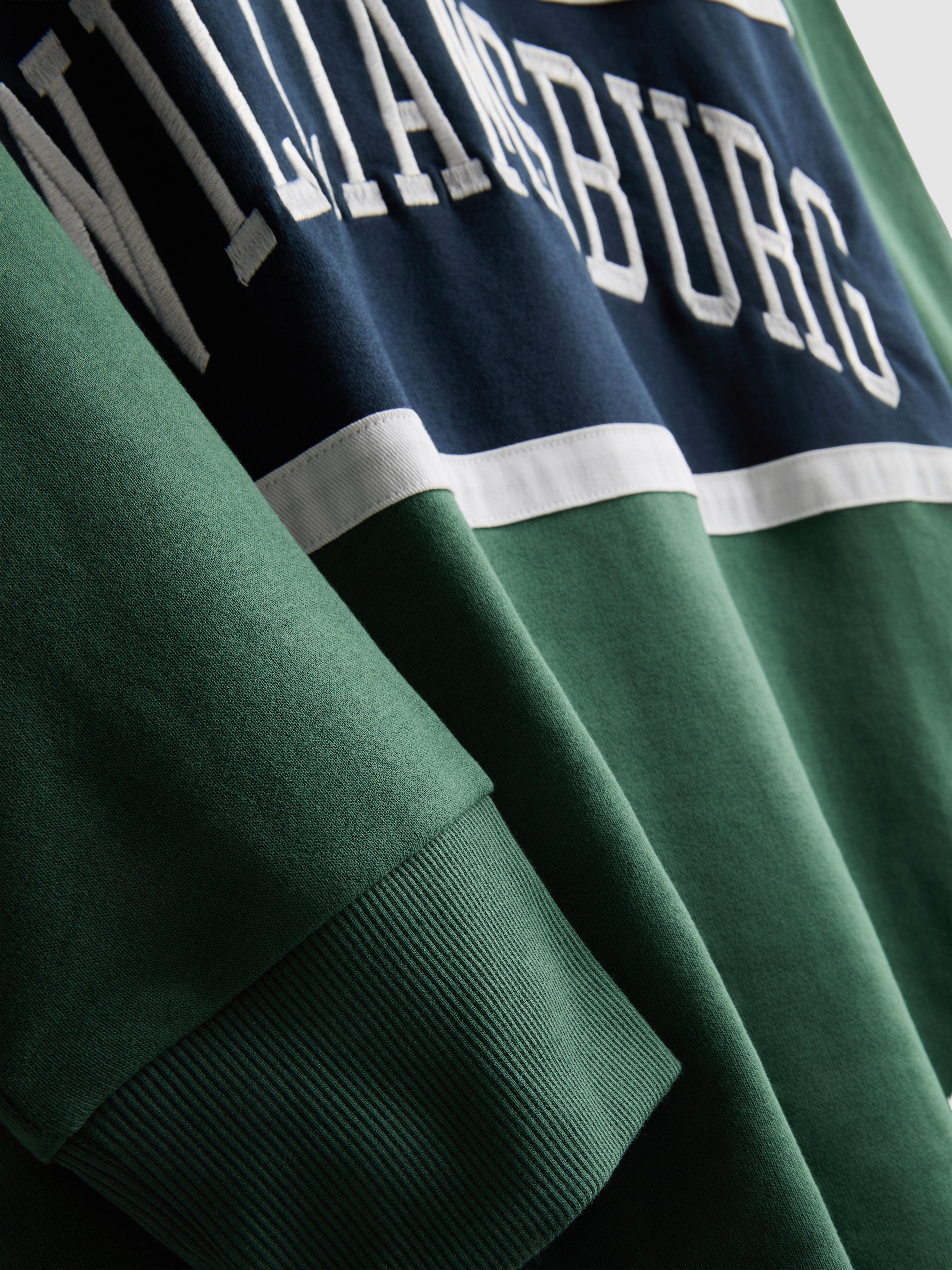 Cotton Blend Williamsburg Rugby Shirt - Green