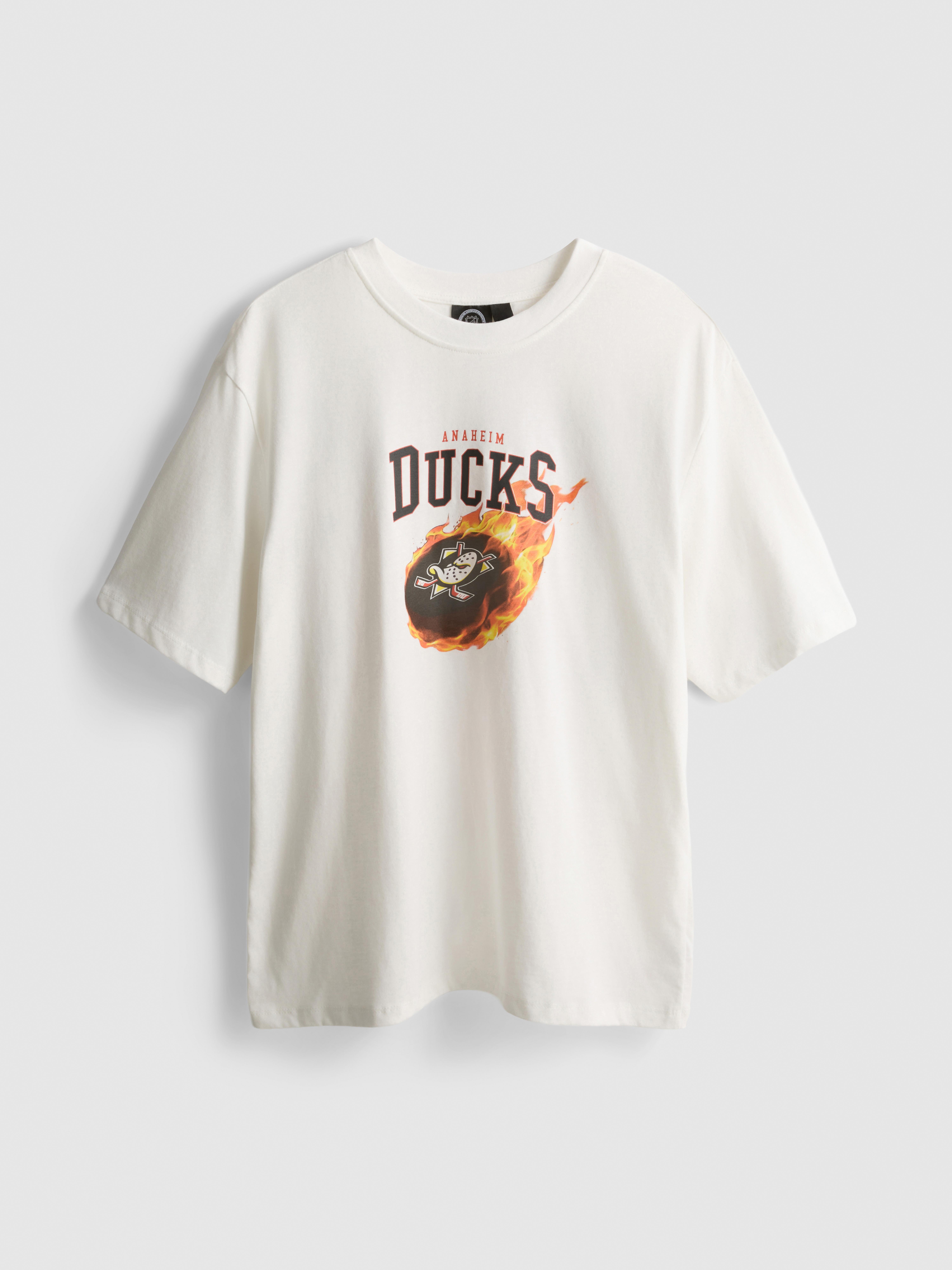 Anaheim Ducks Pure Cotton Graphic T-Shirt - Ivory