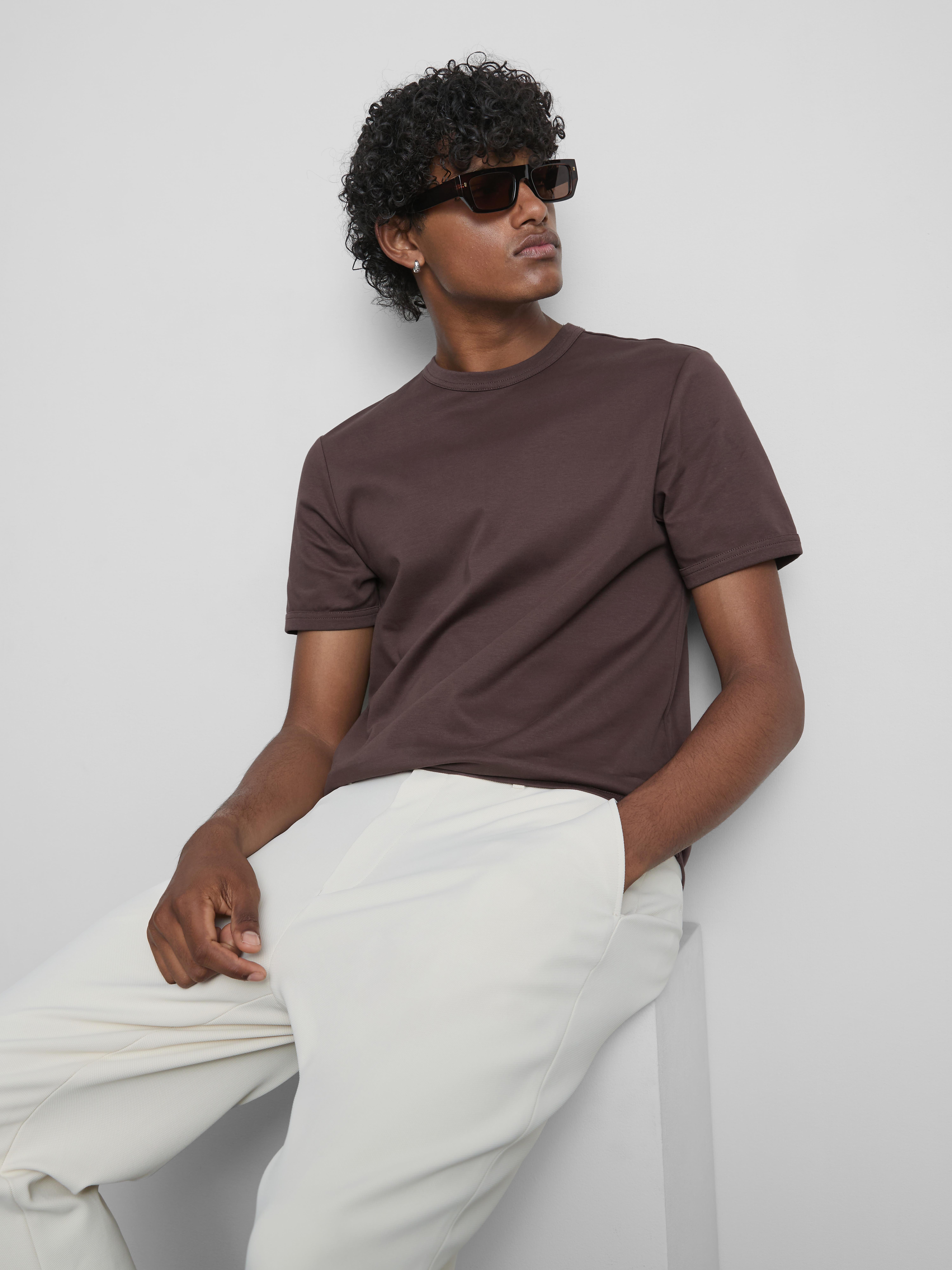 The Edit Slim-Fit Cotton T-Shirt - Light Purple