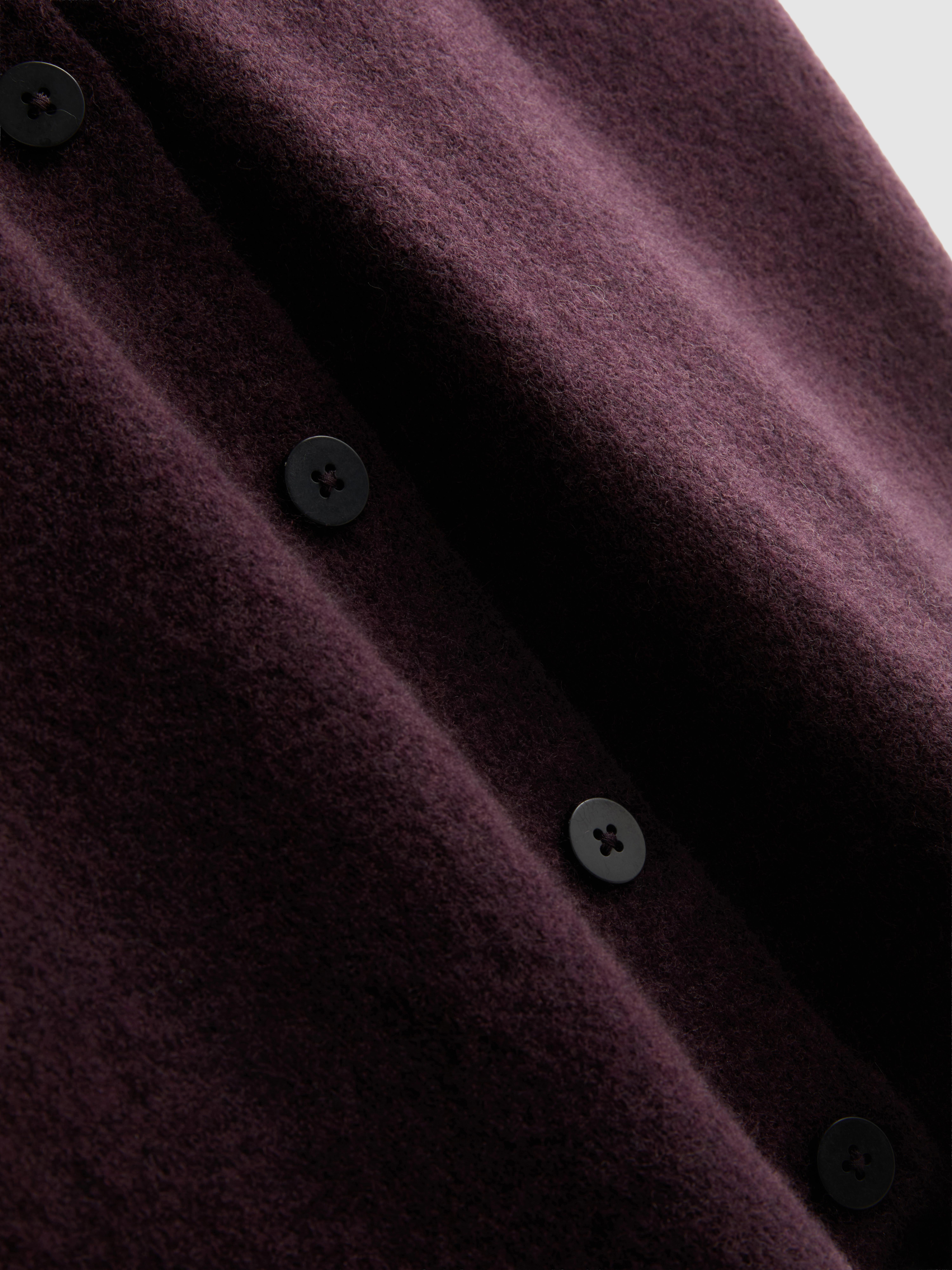 The Edit Wool-Rich Scarf Vest - Wine