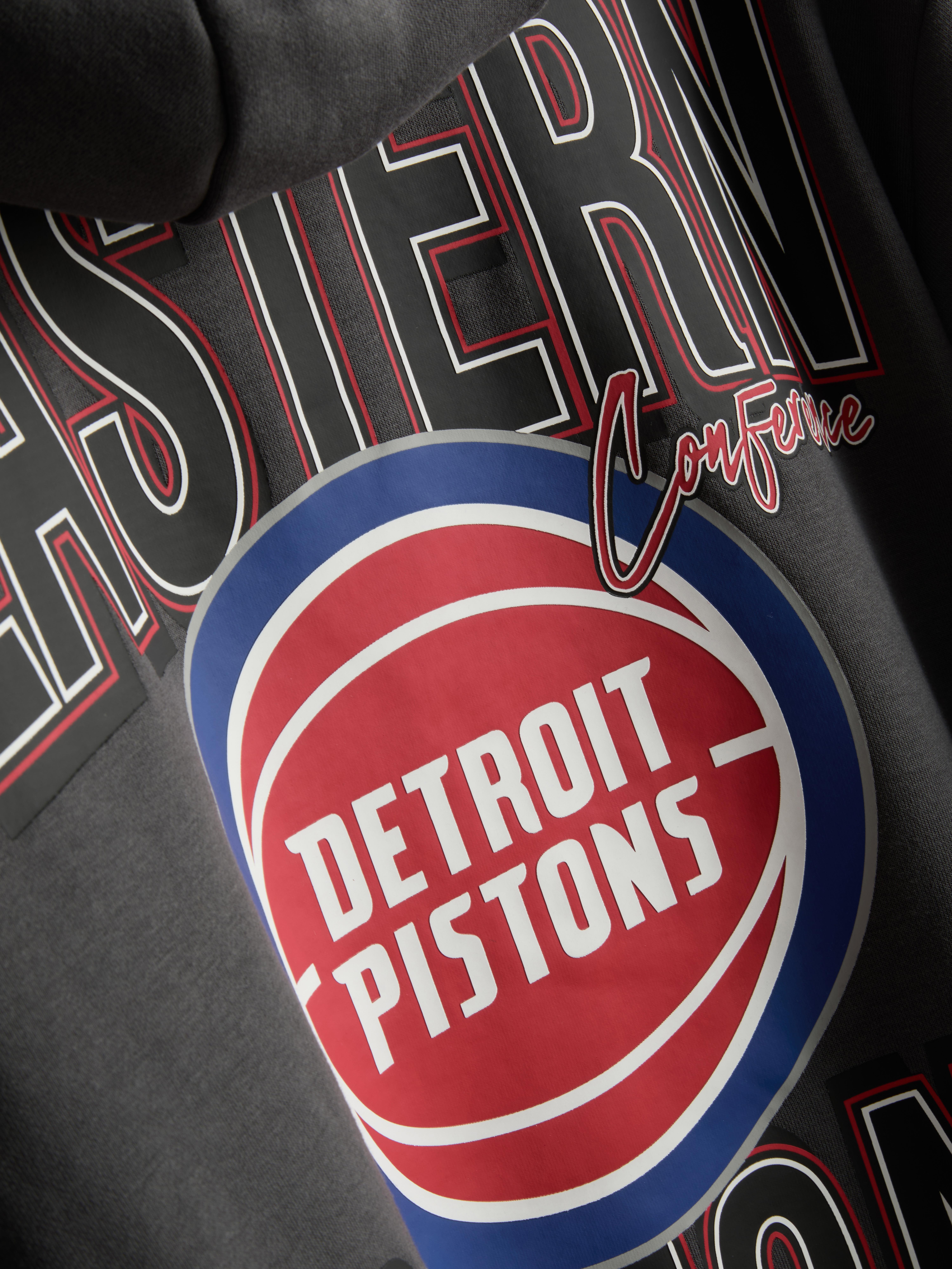 NBA Detroit Pistons Cotton-Rich Hoodie - Charcoal