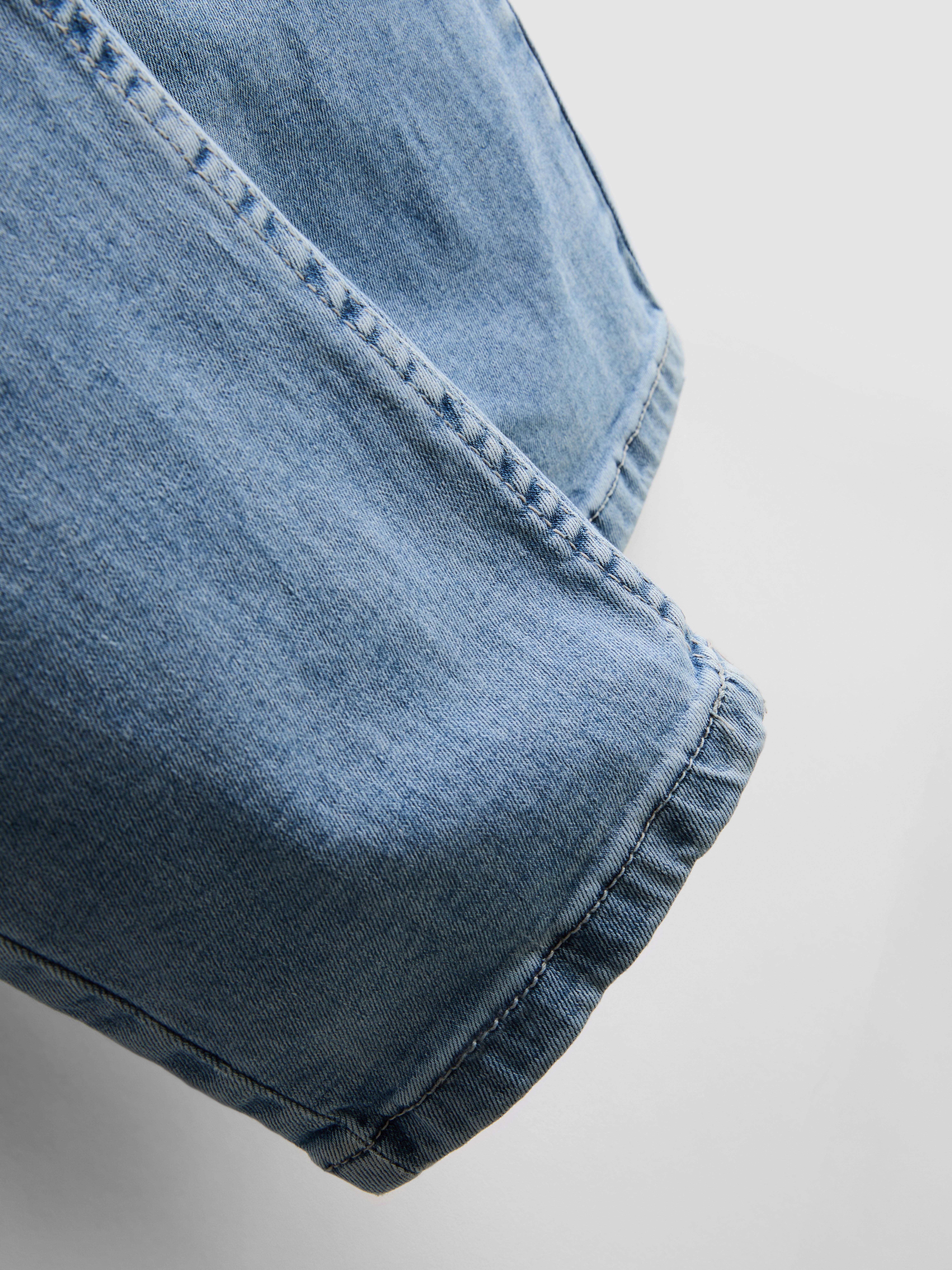 Mid-Rise Skinny Jeans - Bright Blue
