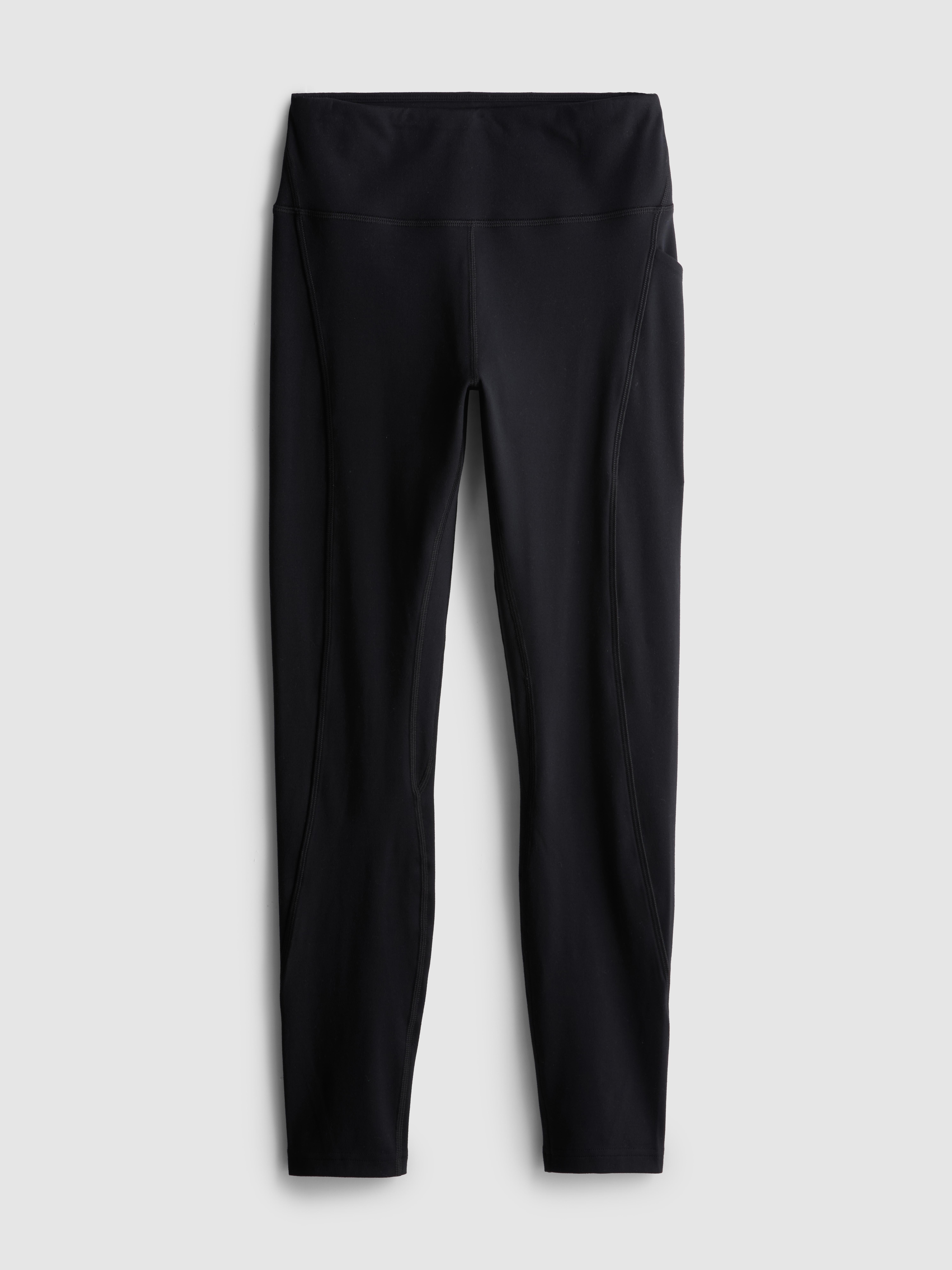 High-Waisted Smooth Support Active Leggings - Black