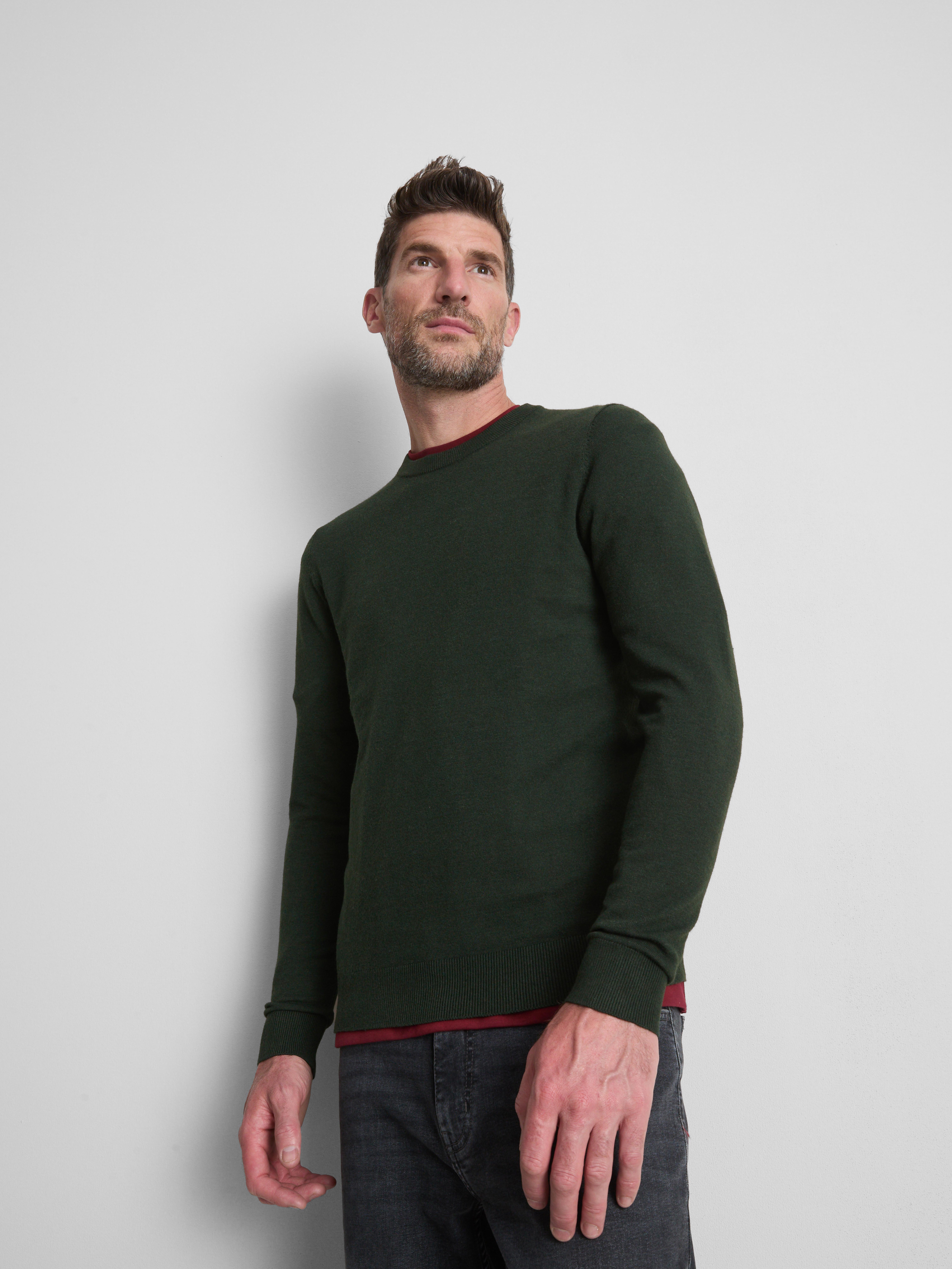 Crew Neck Sweater - Green