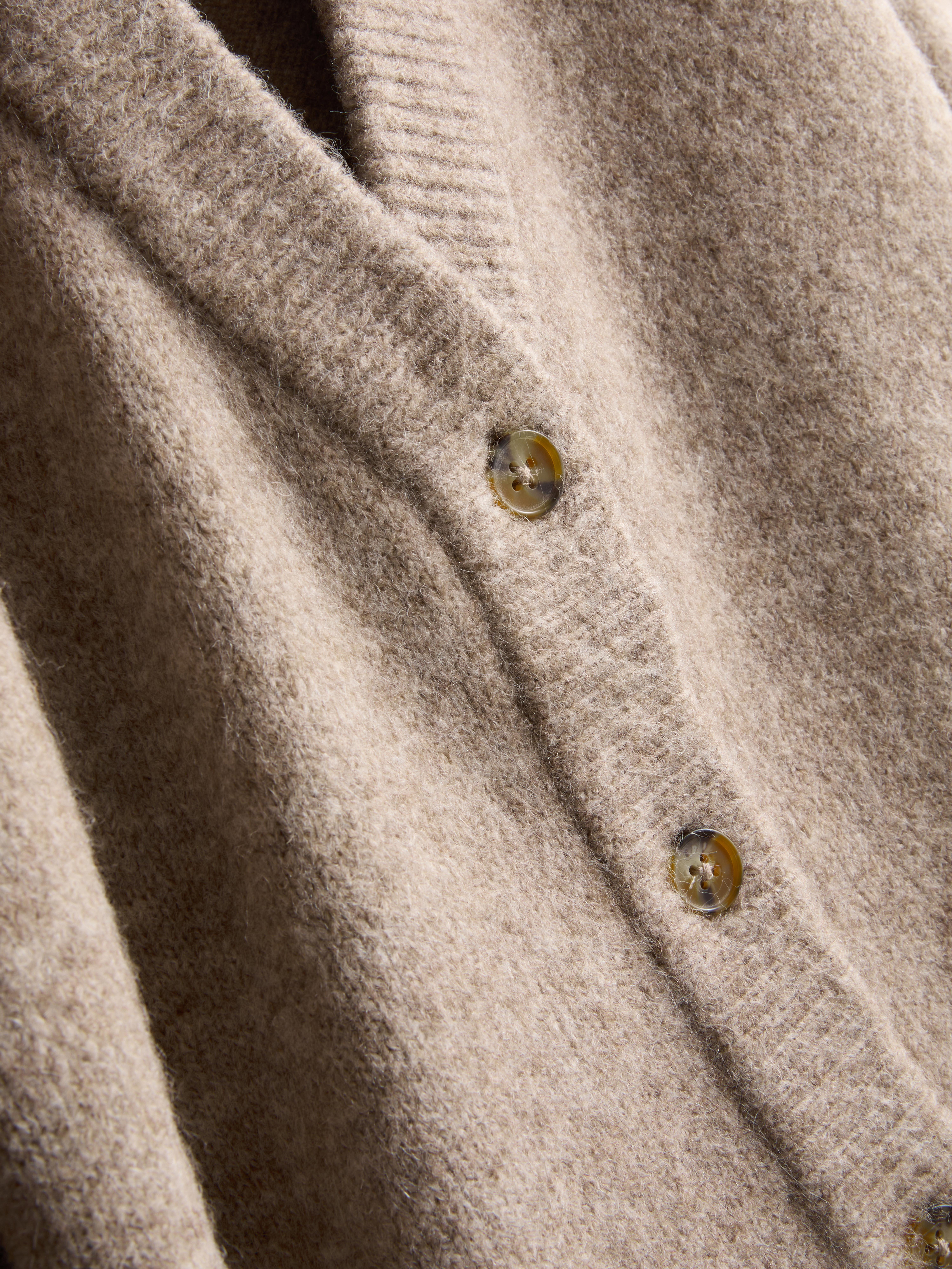 V-Neck Cardigan - Taupe