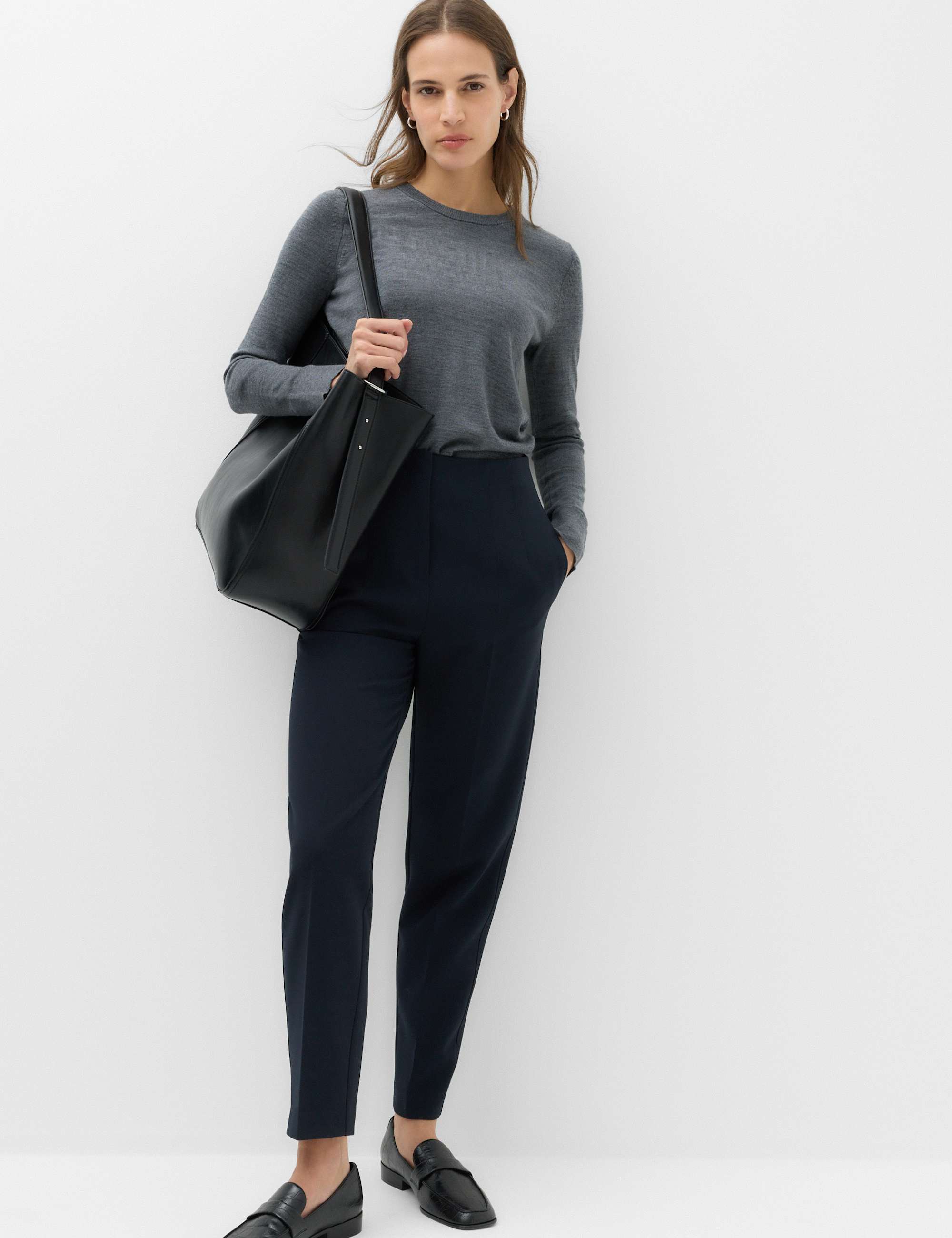 Tapered Ankle Grazer Trousers