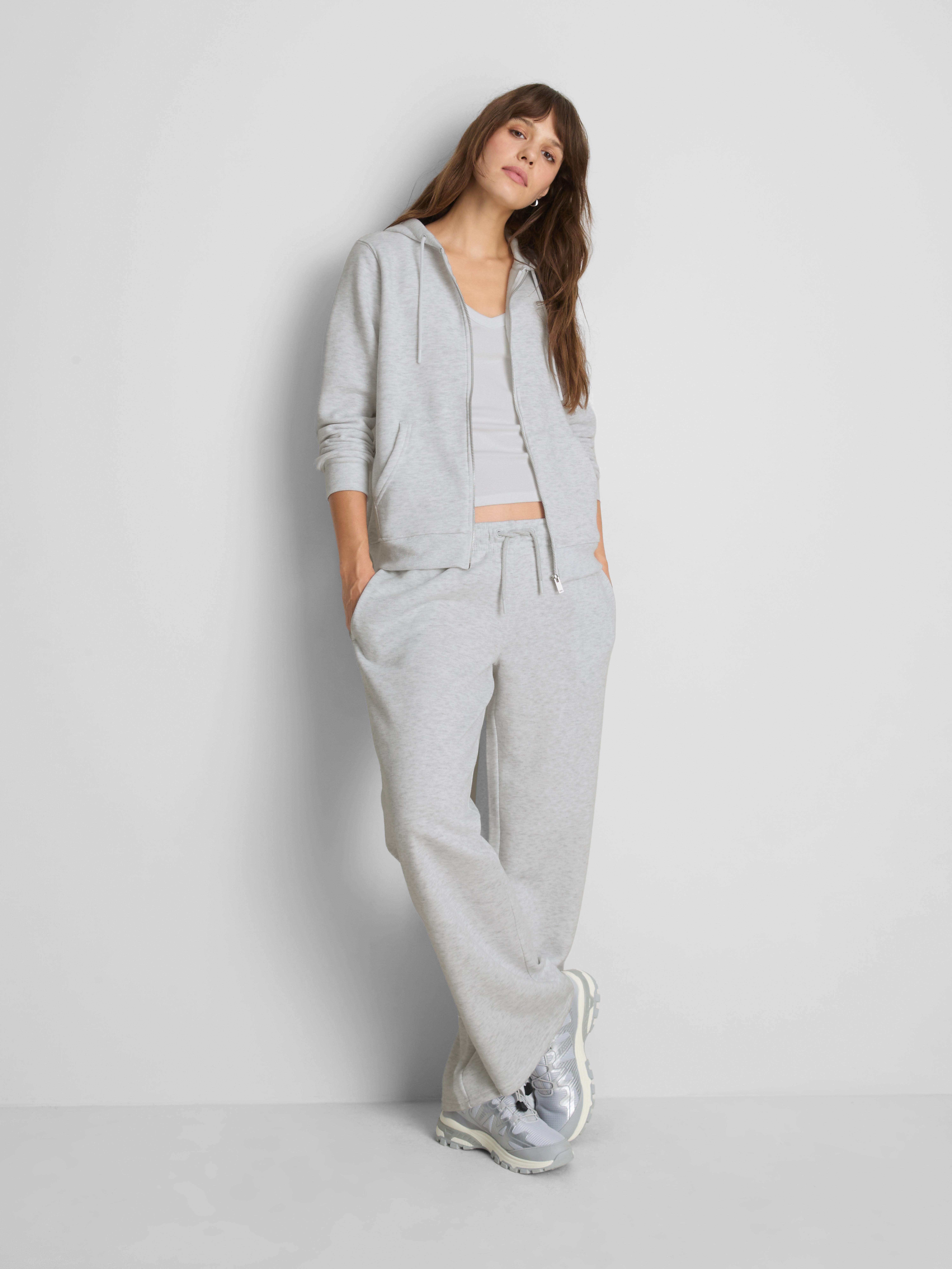 Essential Zip Through Hoodie - Gray Heather