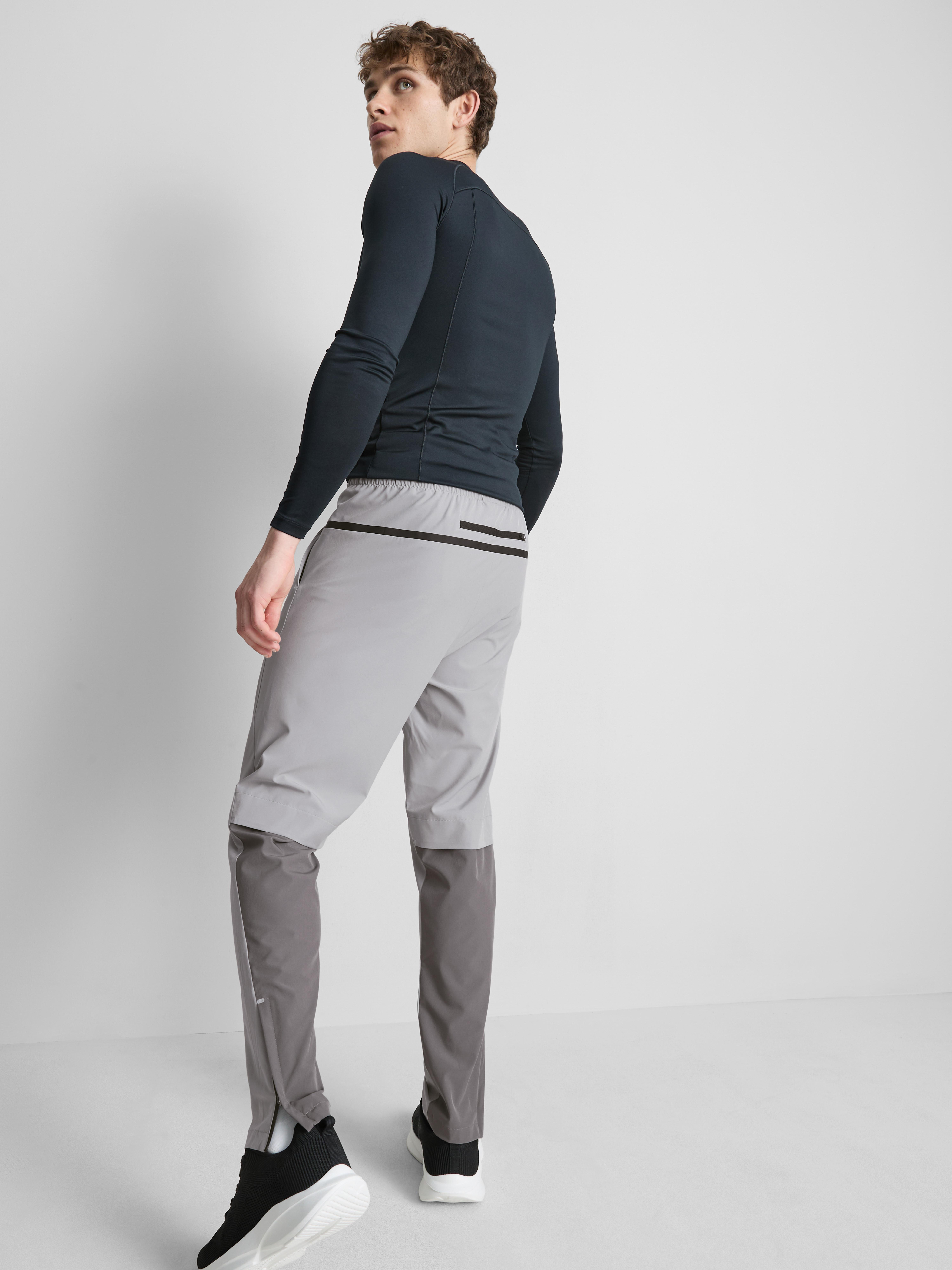 Elastic Gym Pants - Light Gray