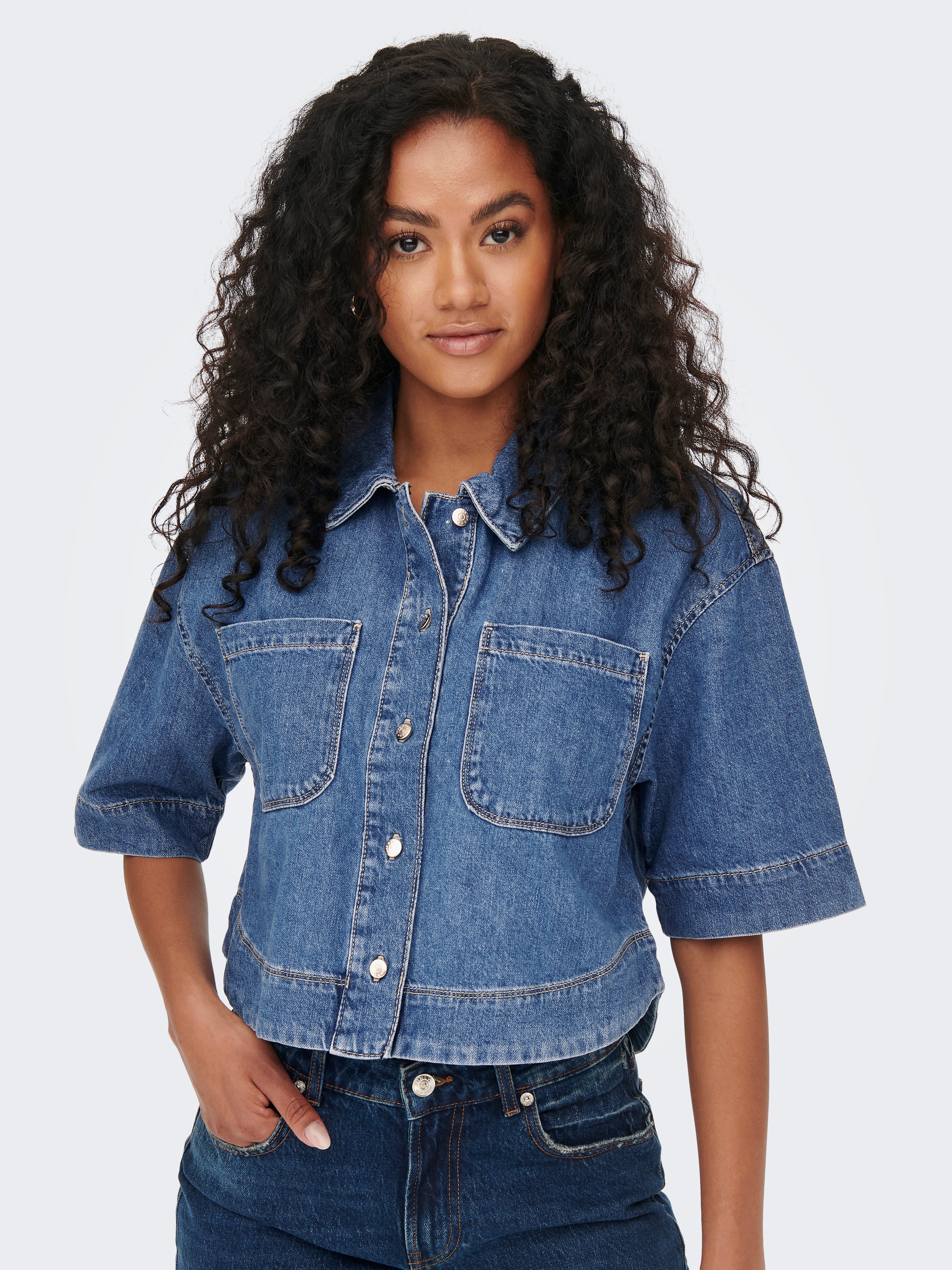 ONLCLEO Denim shirt Medium Blue Denim