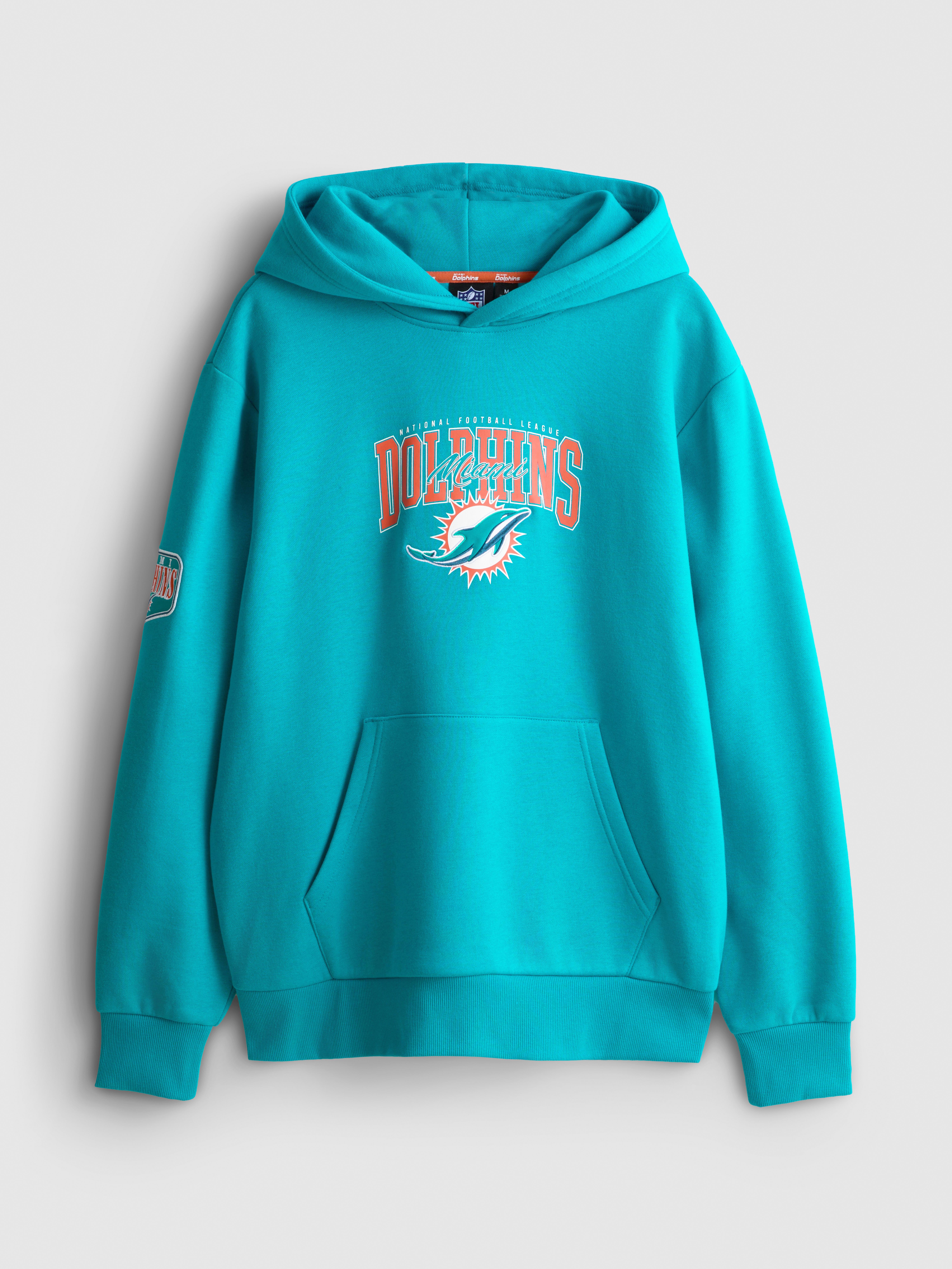 NFL Miami Dolphins Cotton-Rich Hoodie - Teal