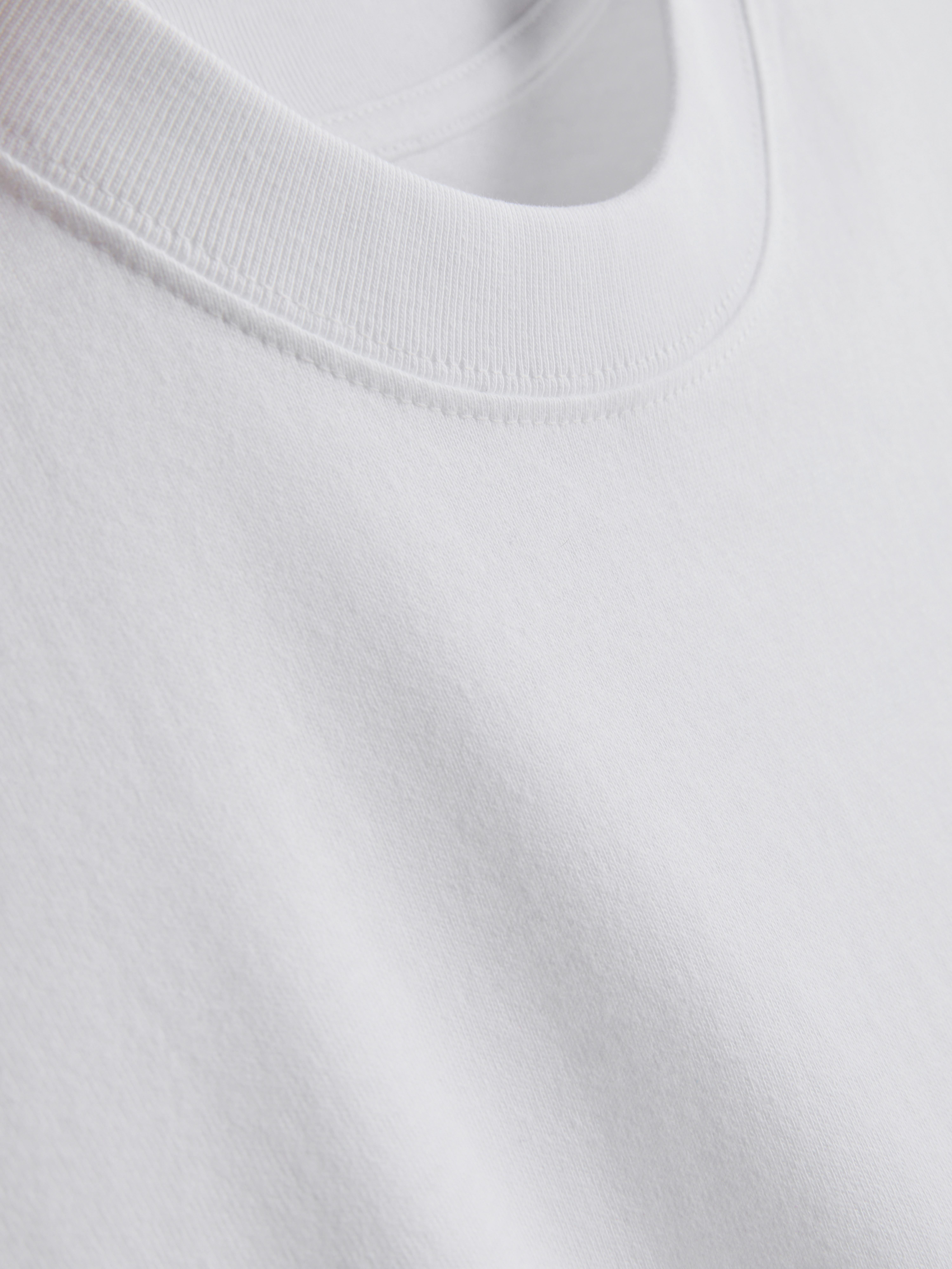 Pure Cotton Boxy T-Shirt - White