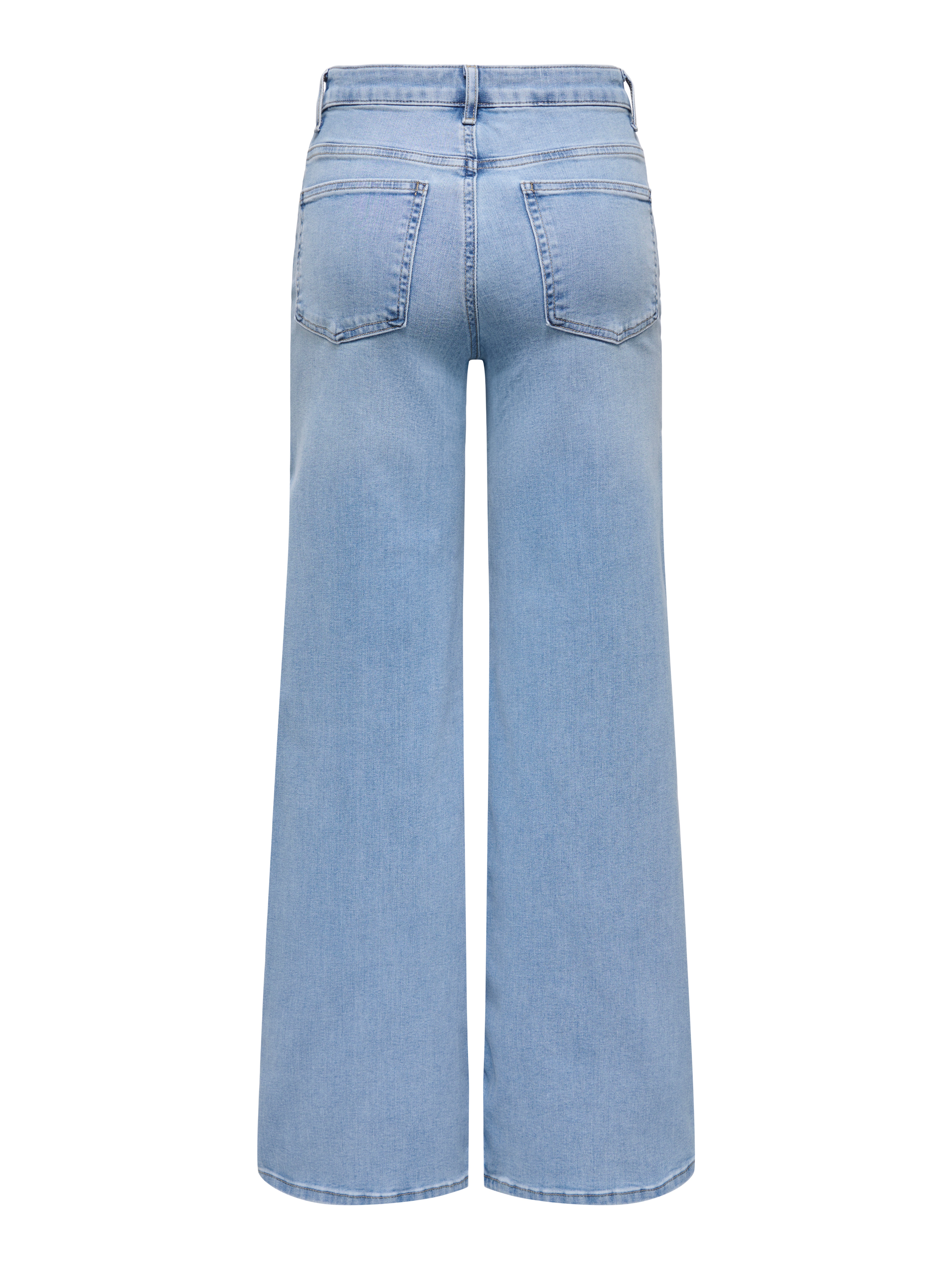 ONLMADISON High waist Wide Leg Fit Jeans Light Blue Denim