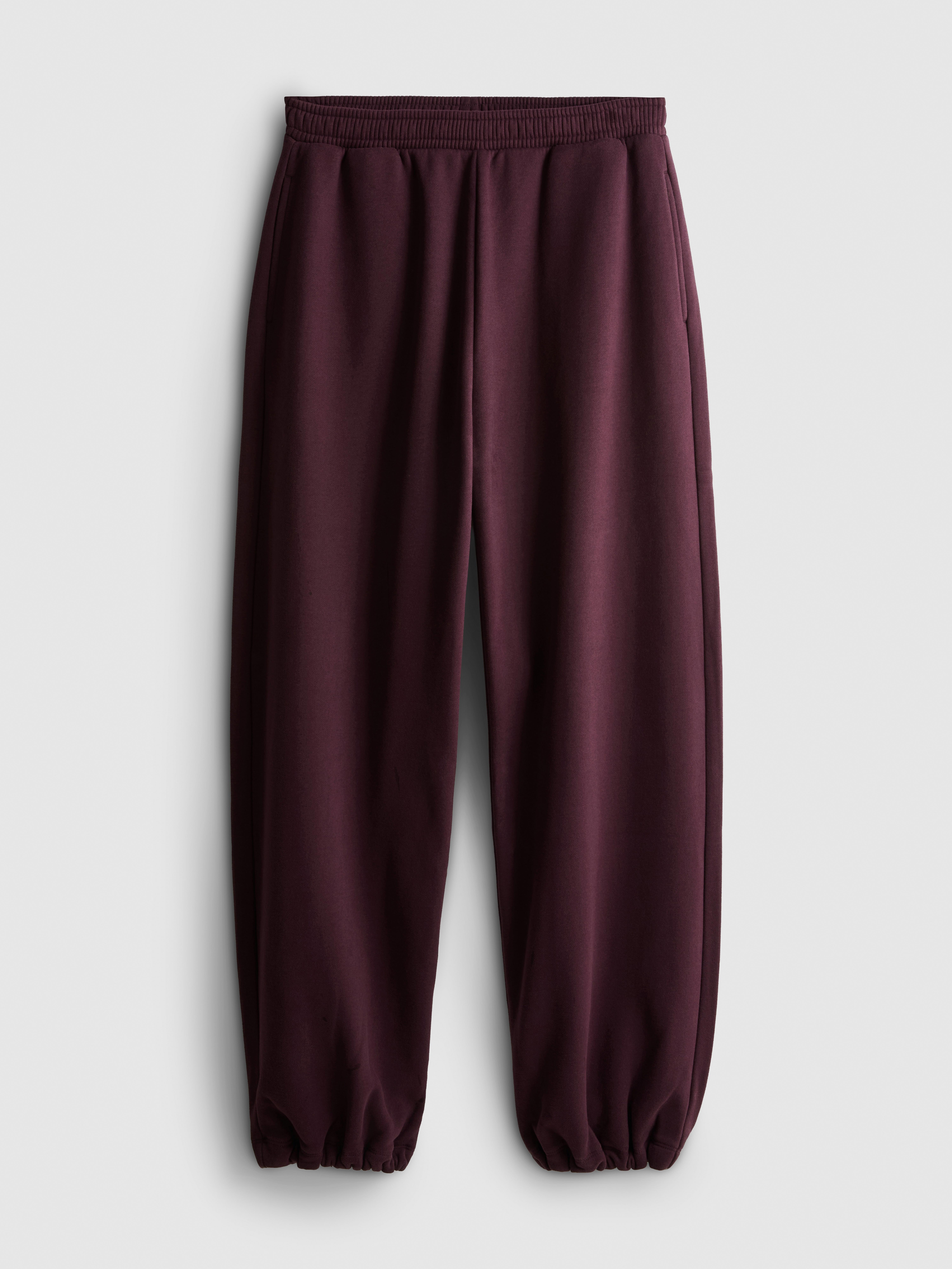 Primark Form | Cotton-Rich Oversized Cuffed Joggers - Burgundy