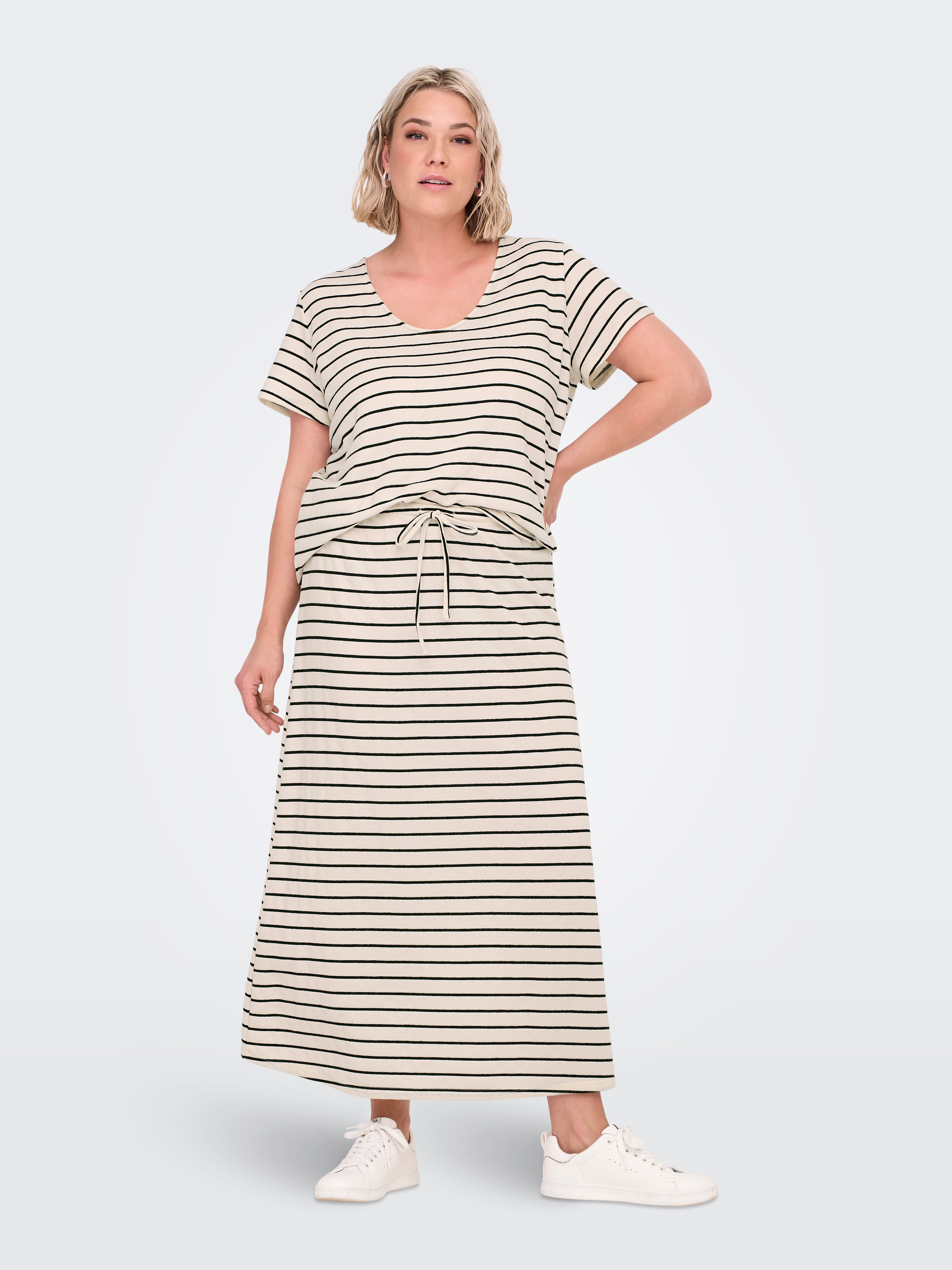 CARJANA Long skirt Cloud Dancer