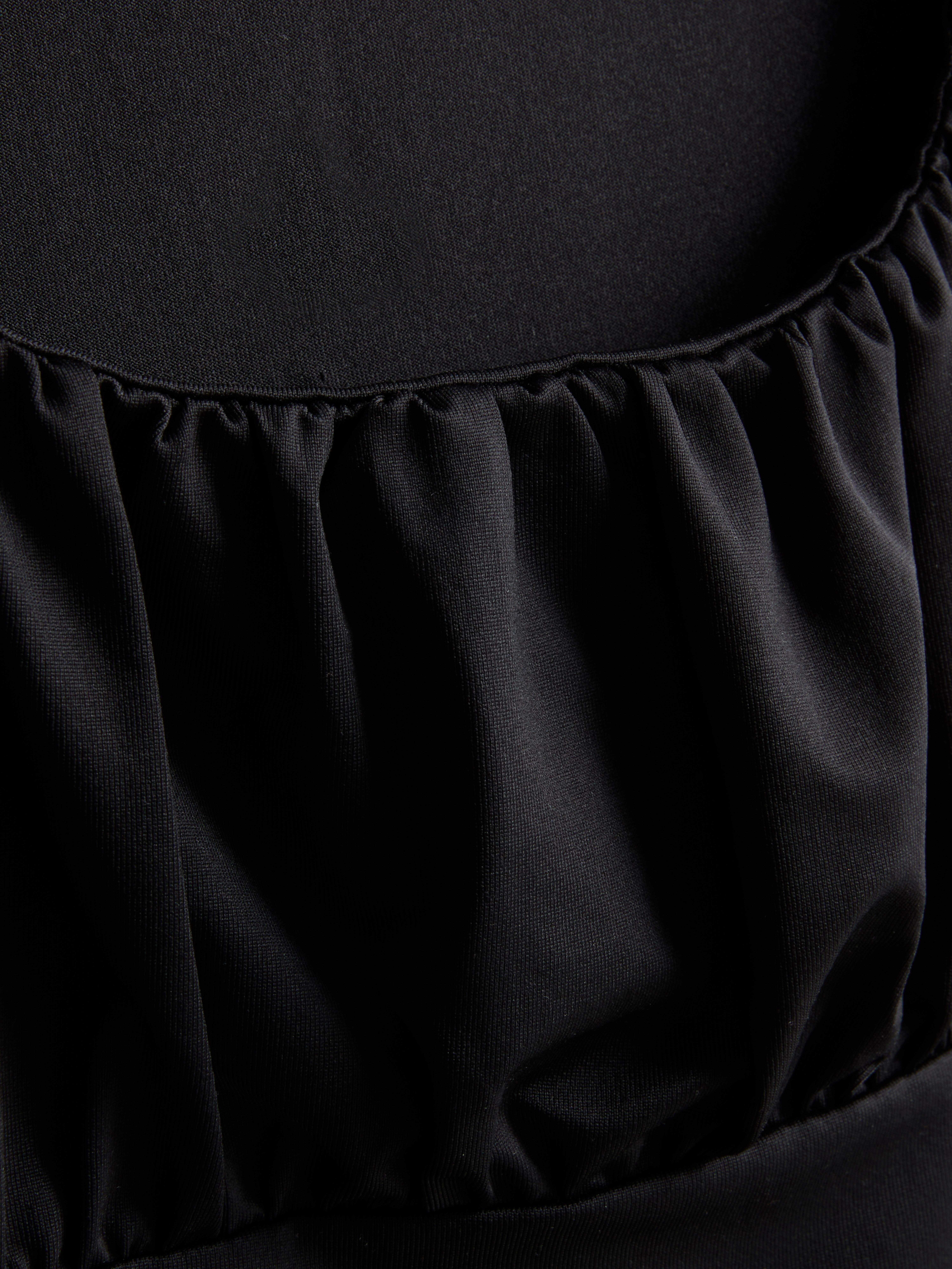 Cap-Sleeve Corset Top - Black