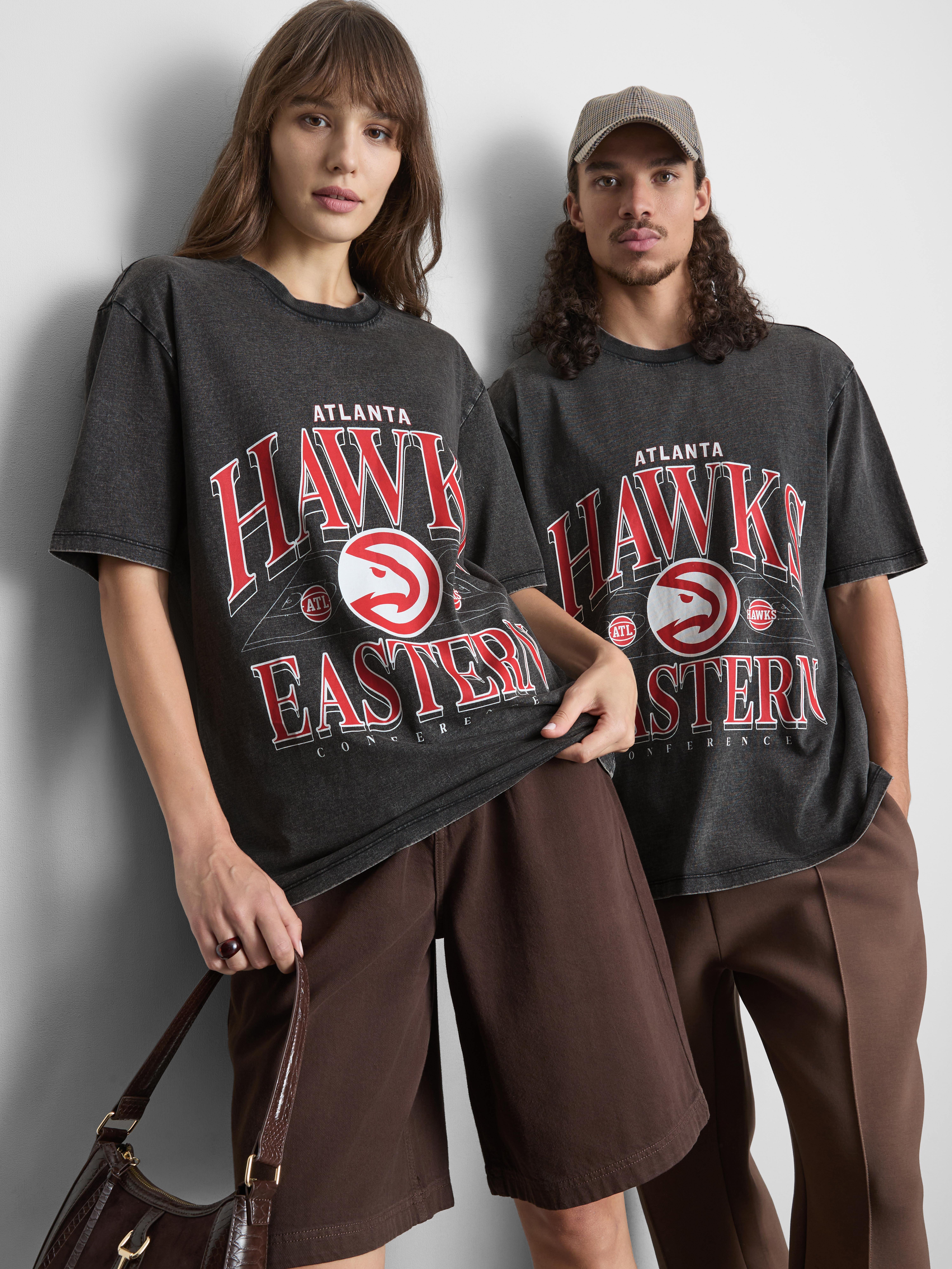 NBA Atlanta Hawks Graphic T-Shirt - Charcoal