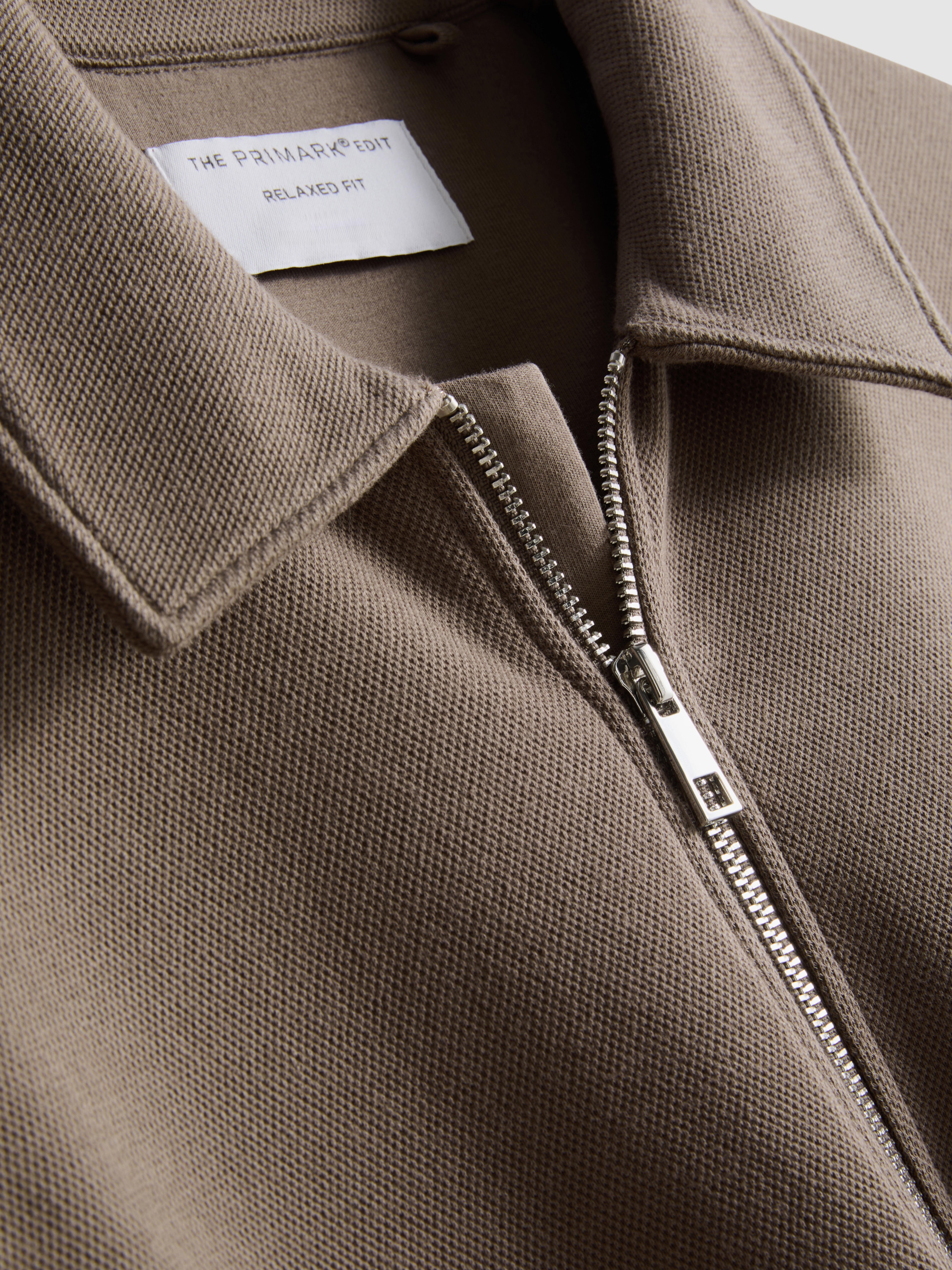 The Edit Quarter Zip Sweatshirt - Stone
