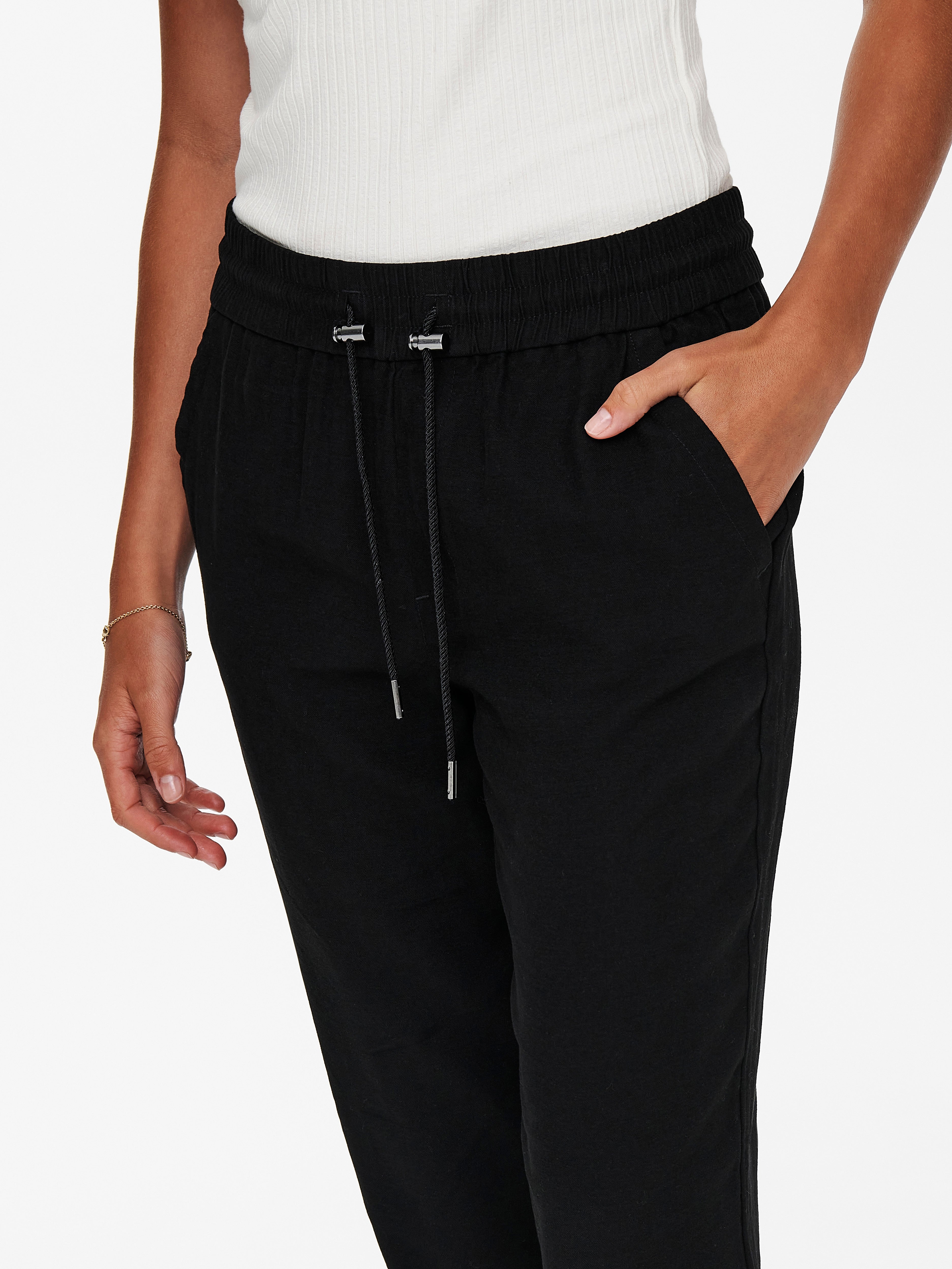 ONLKELDA-EMERY Regular Fit Wide-leg trousers Black