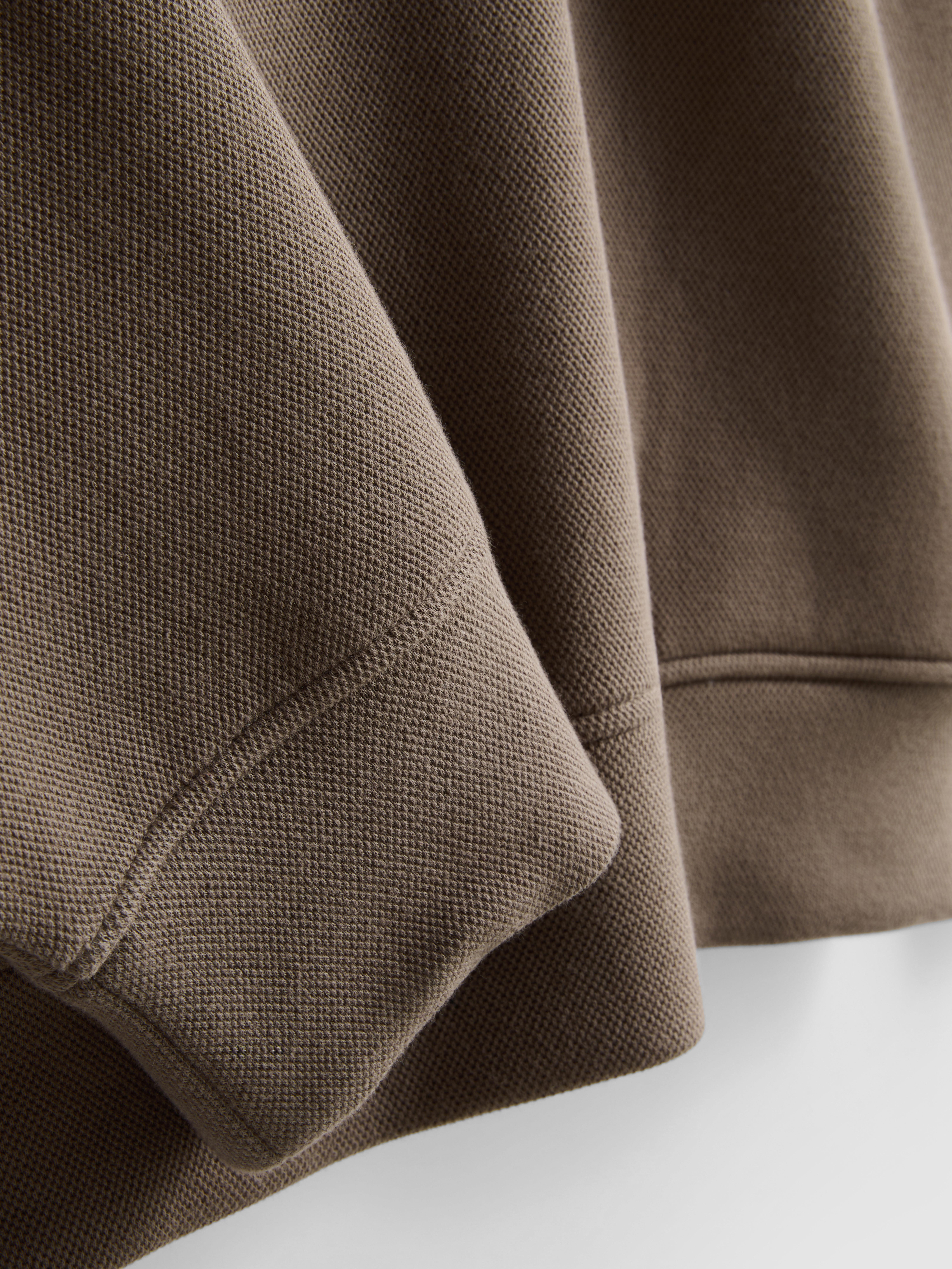 The Edit Quarter Zip Sweatshirt - Stone
