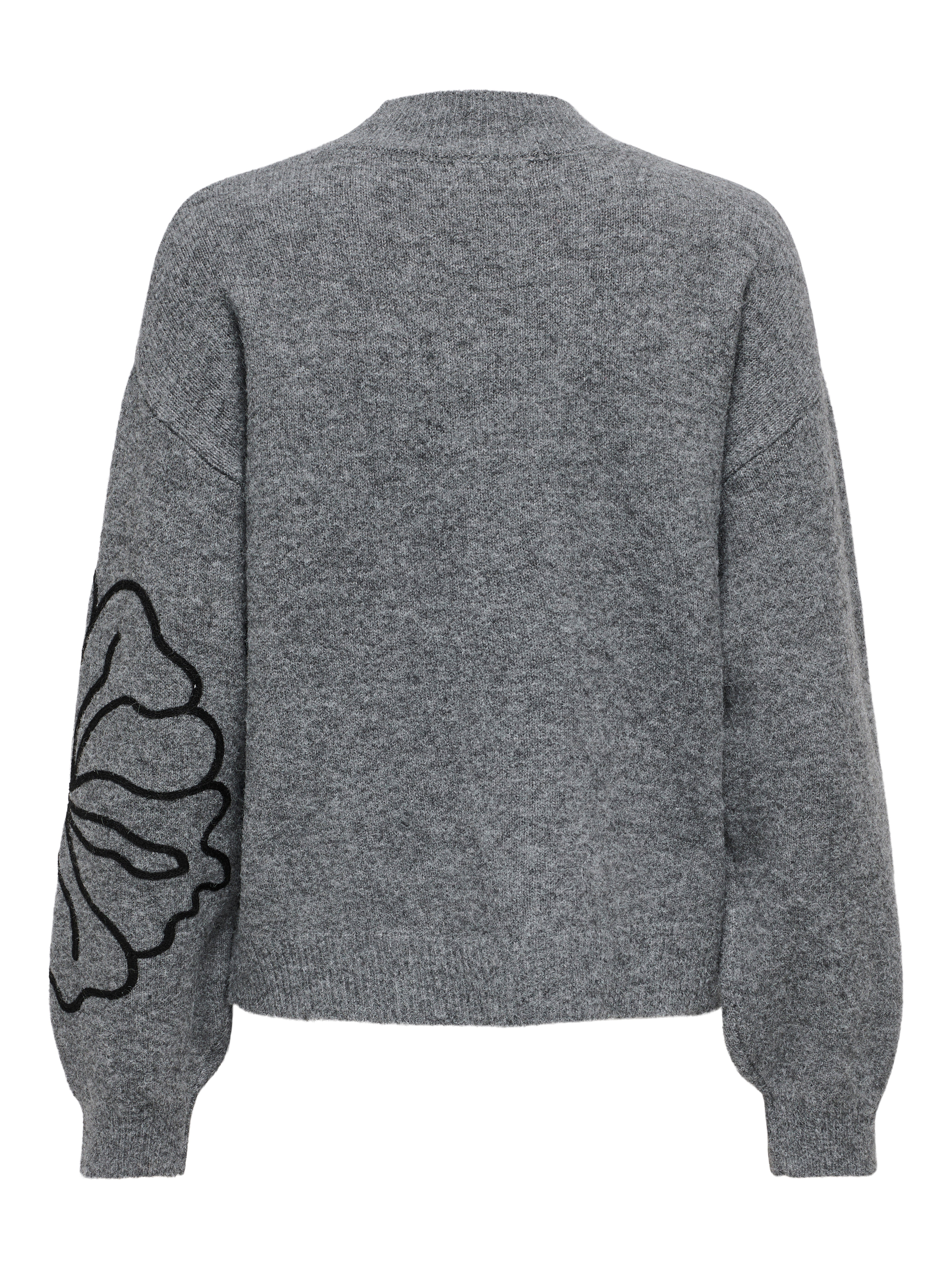 JDYJELLA Knitted pullover Dark Grey Melange