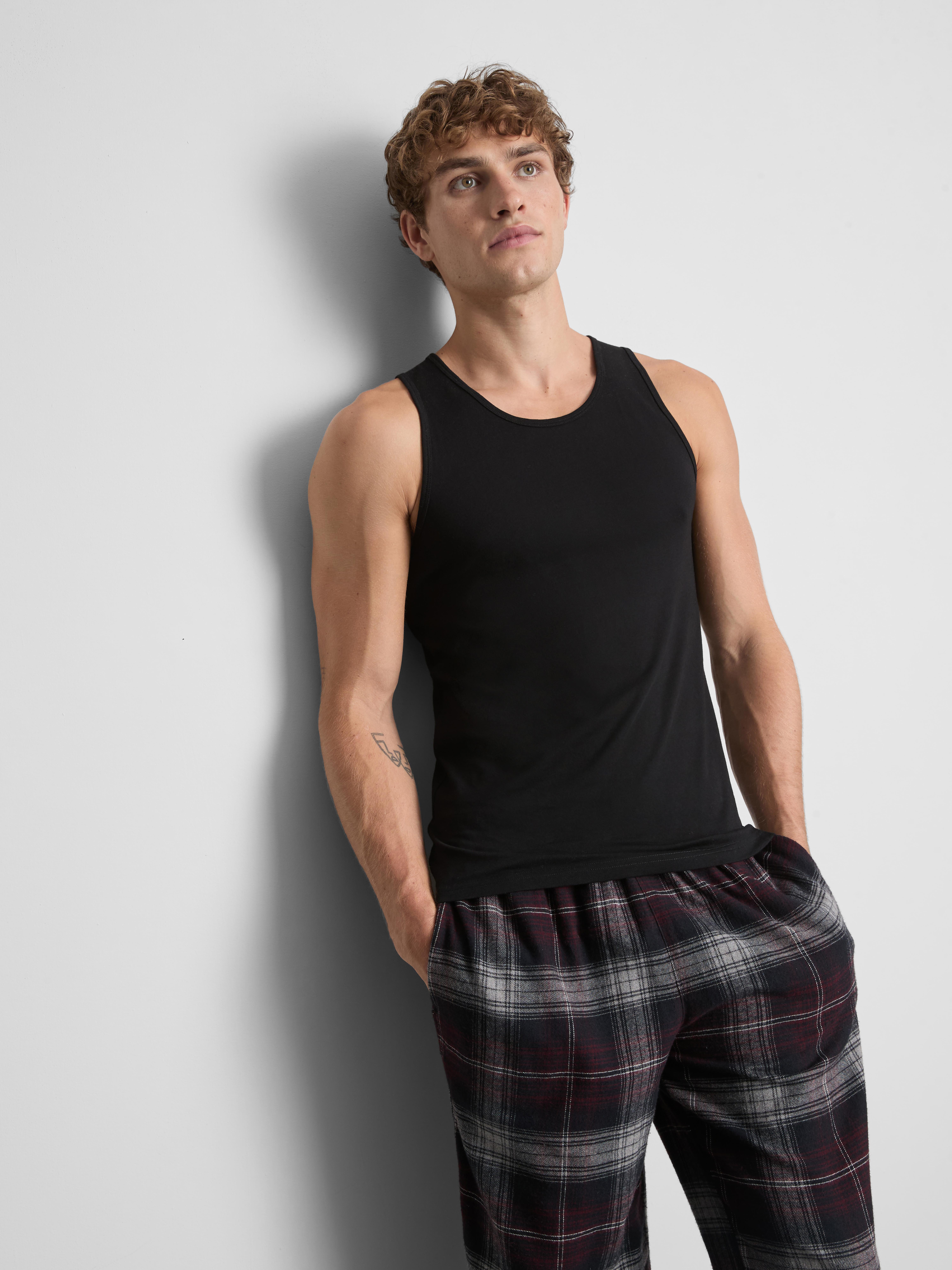 3-Pack Essential Tanks - Black