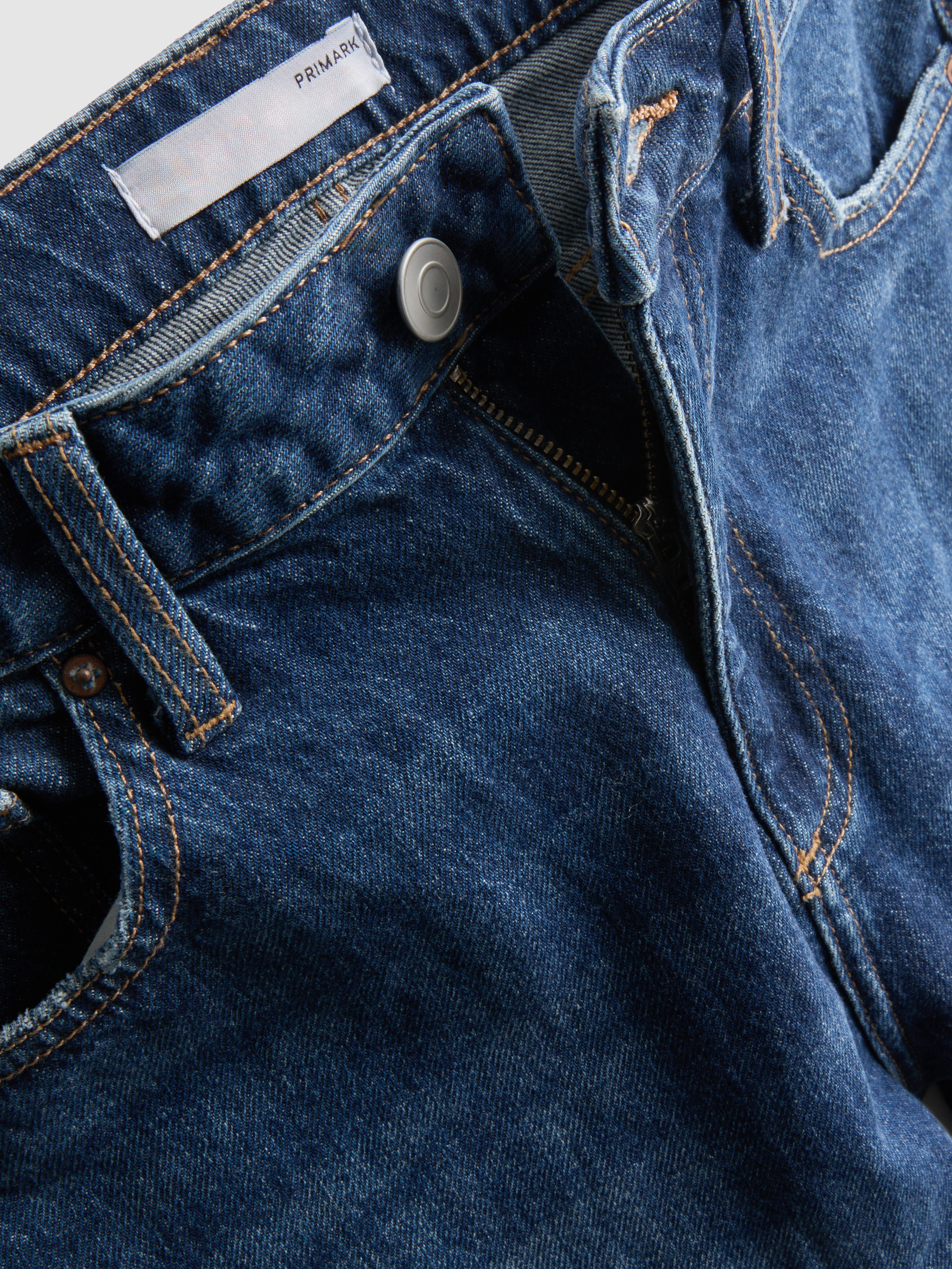 High-Waisted Straight-Leg Jeans - Indigo