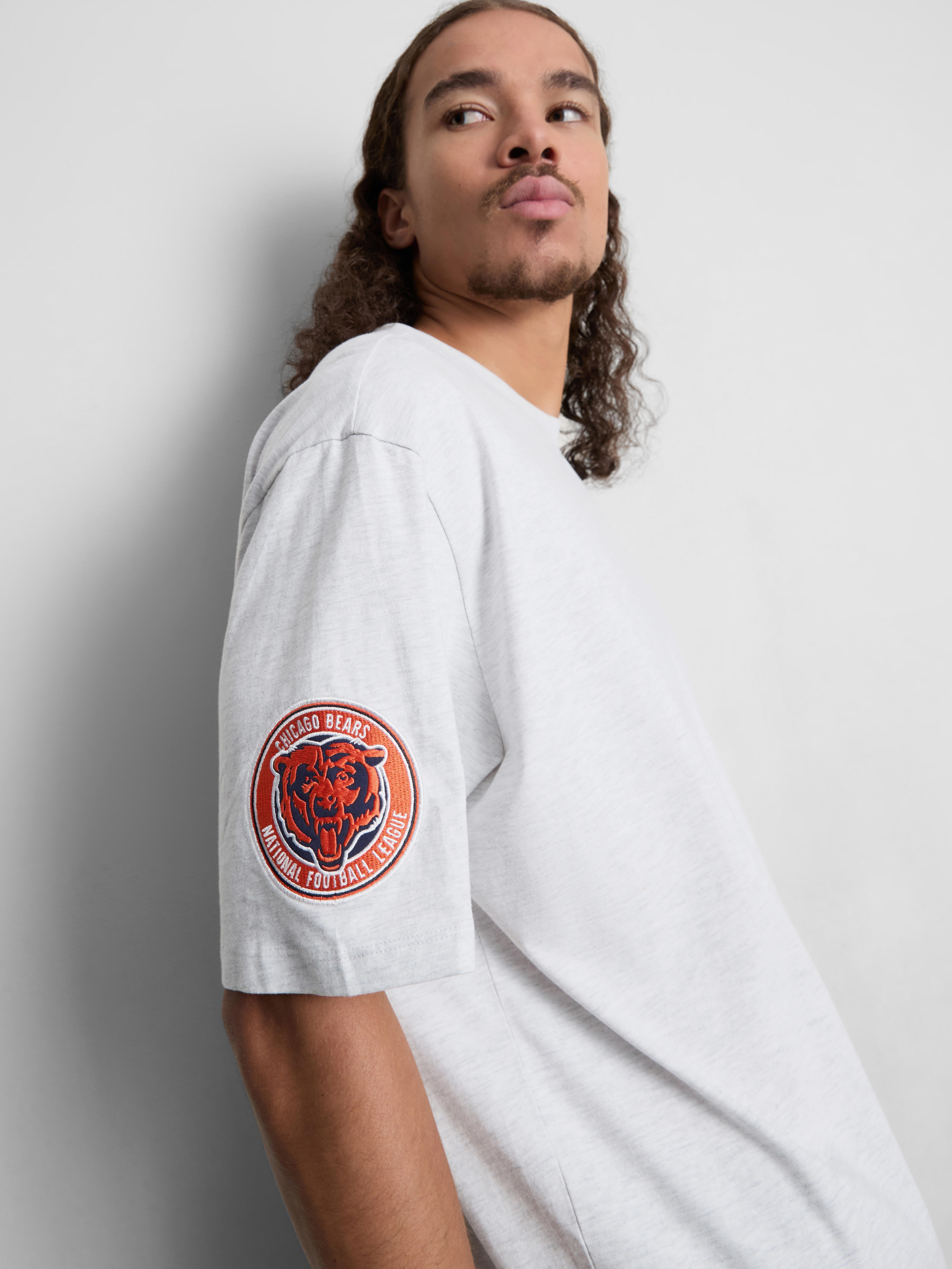 NFL Chicago Bears Pure Cotton Graphic T-Shirt - Gray Heather