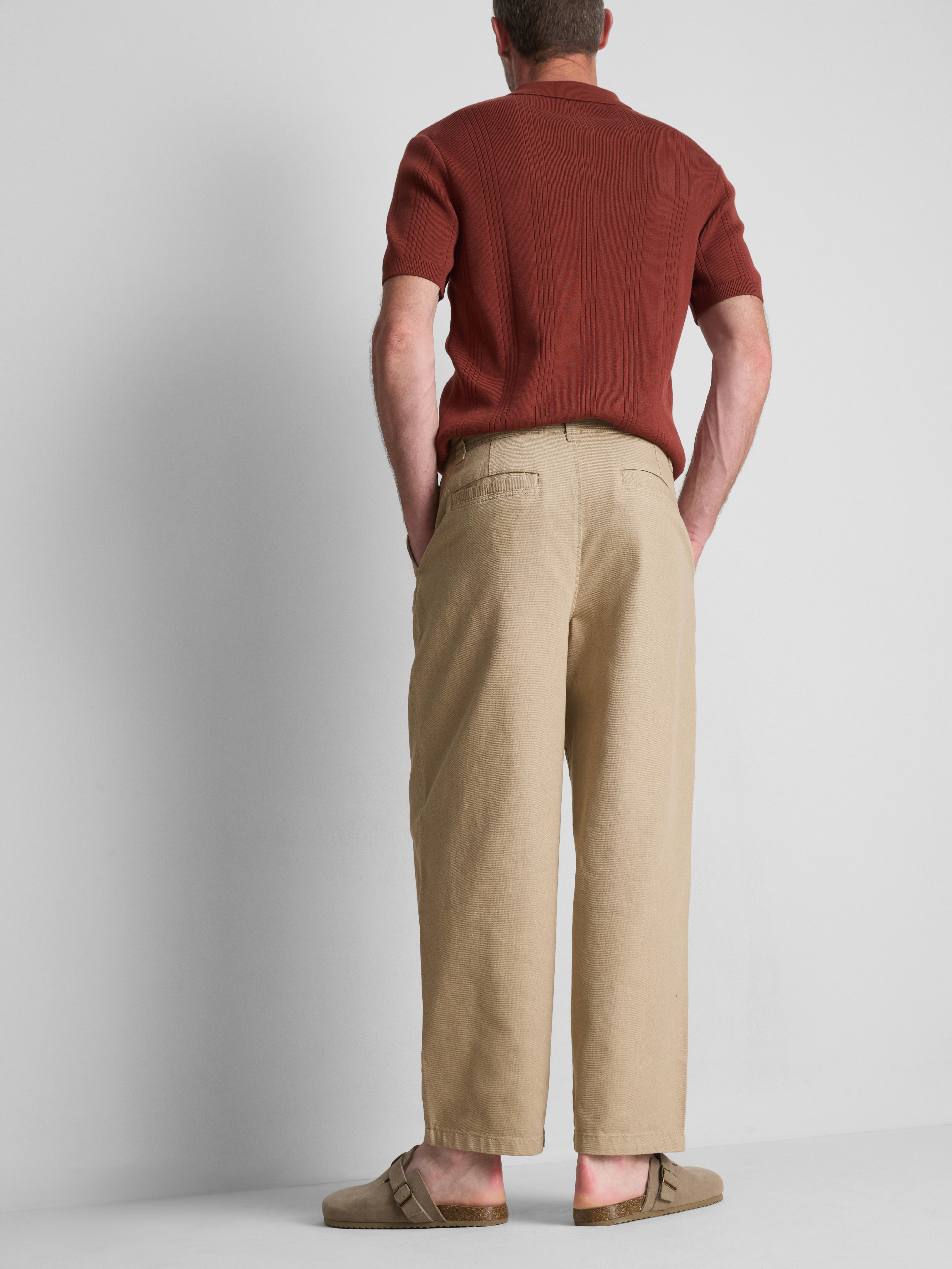Mid-Rise Chino Pants - Stone