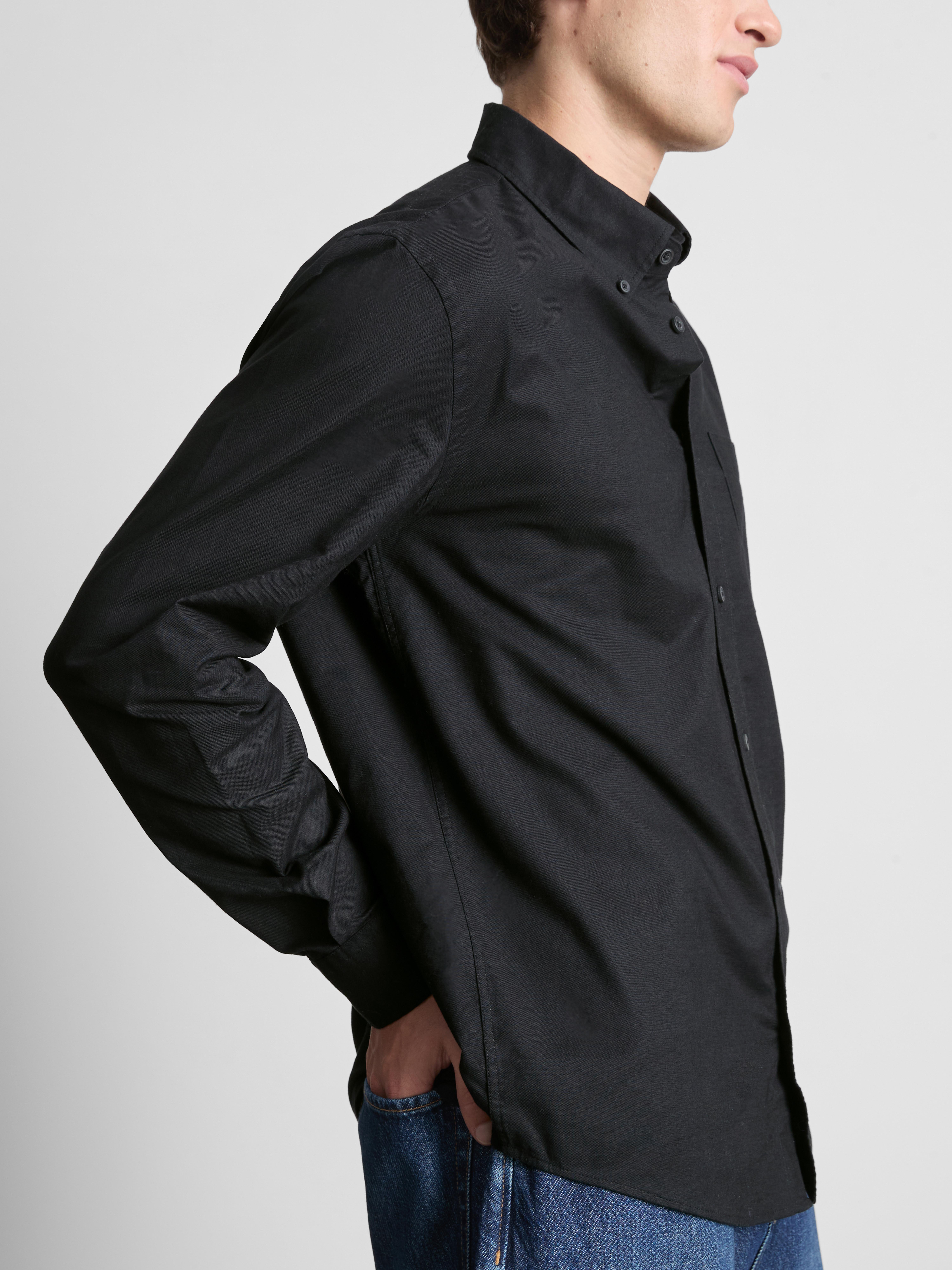 Pure Cotton Regular Fit Oxford Shirt - Black