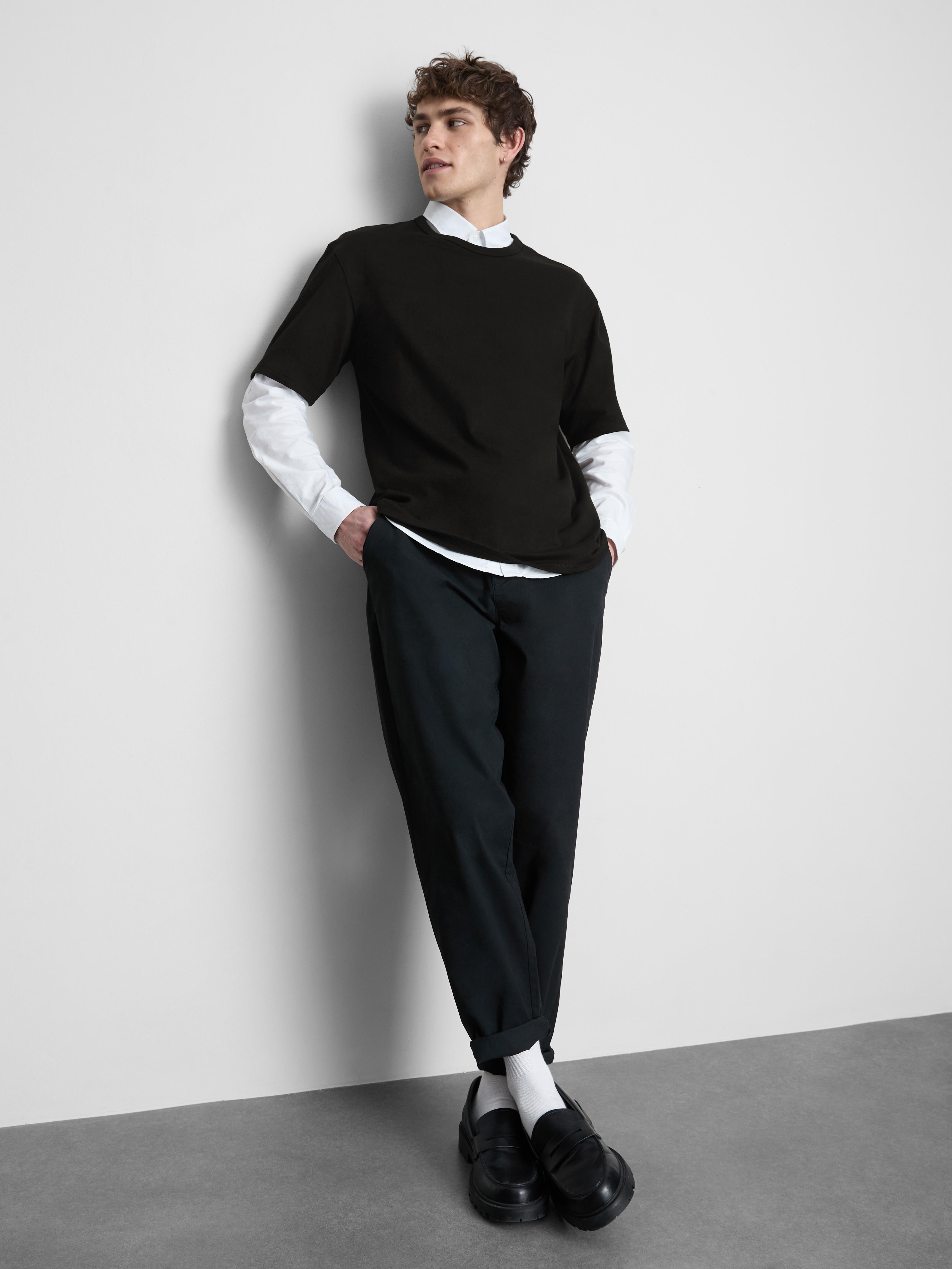 Relaxed-Fit Short-Sleeve T-Shirt - Black