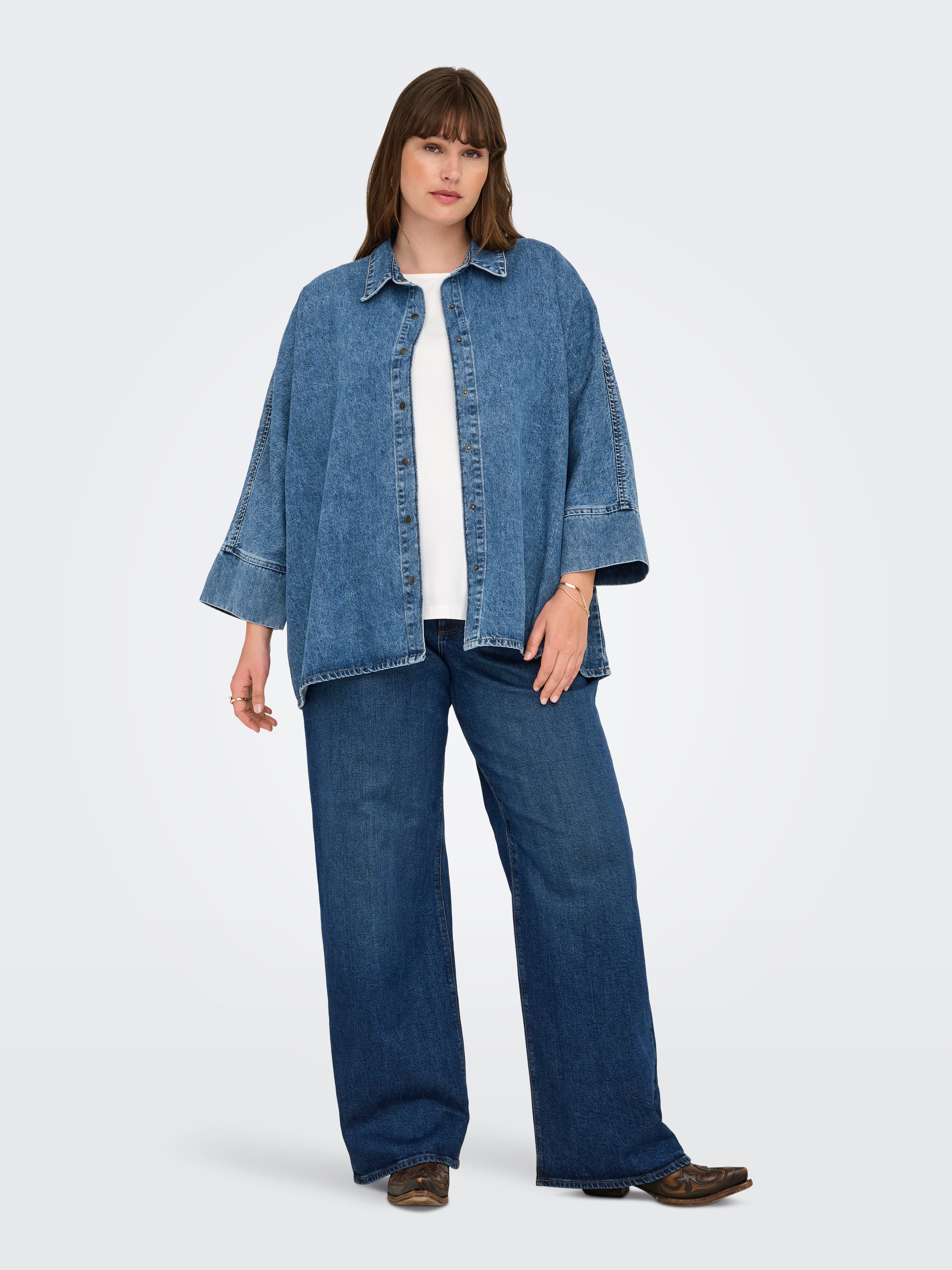 CARGRACE Denim shirt Medium Blue Denim