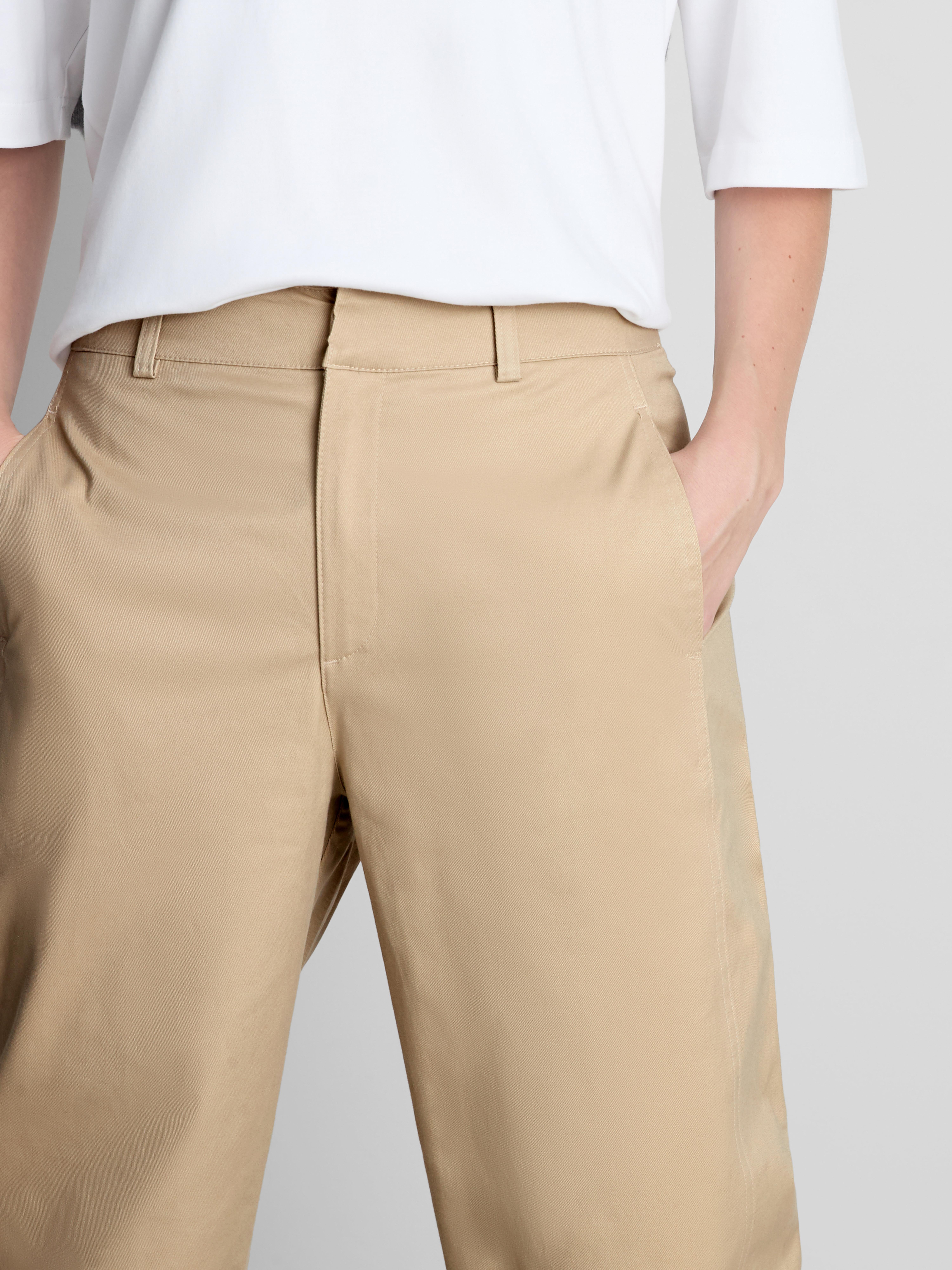 Cotton-Rich Barrel-Leg Utility Pants - Stone