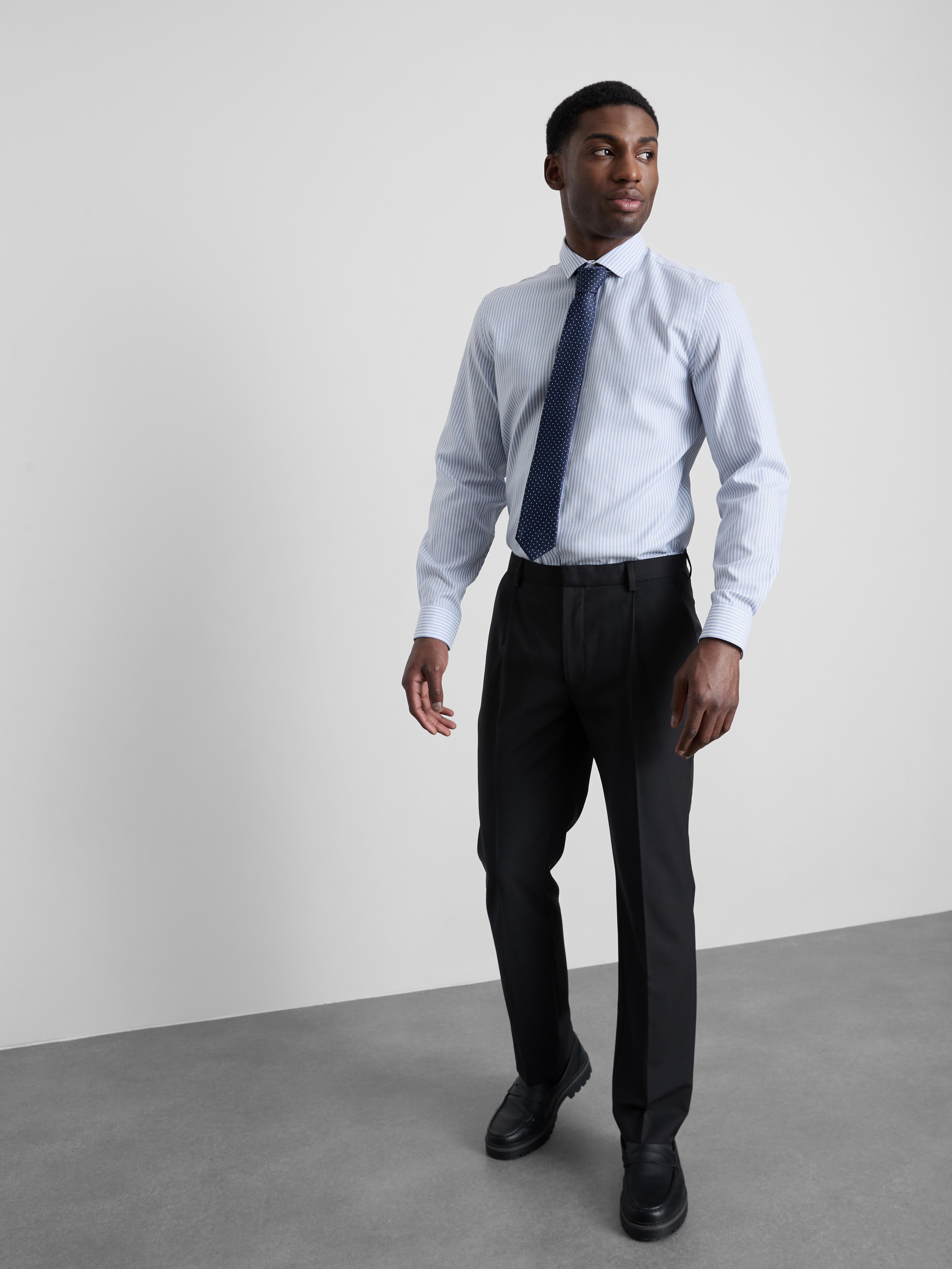 Stripe Formal Shirt - Blue