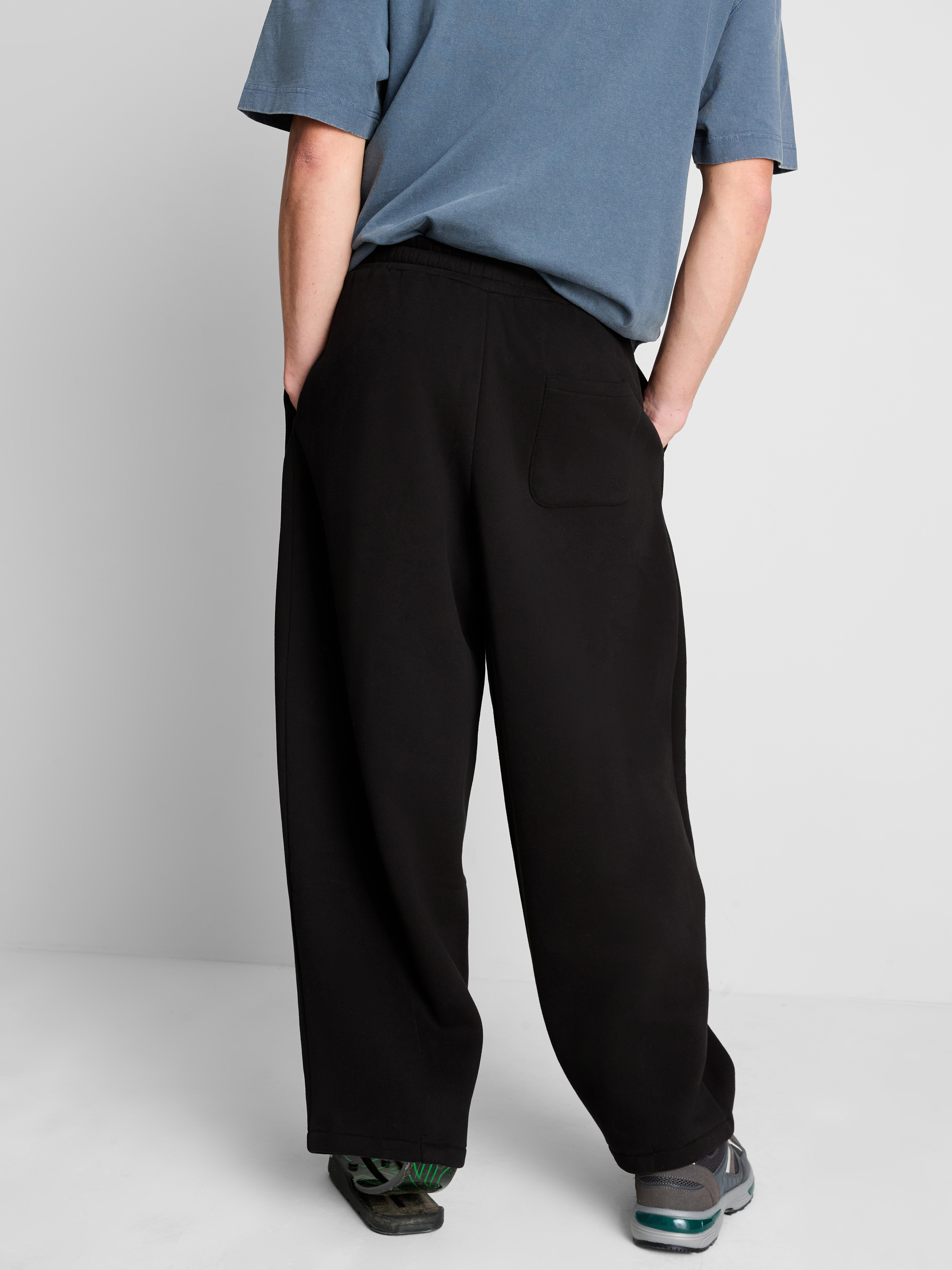 Cotton-Rich Balloon-Fit Joggers - Black
